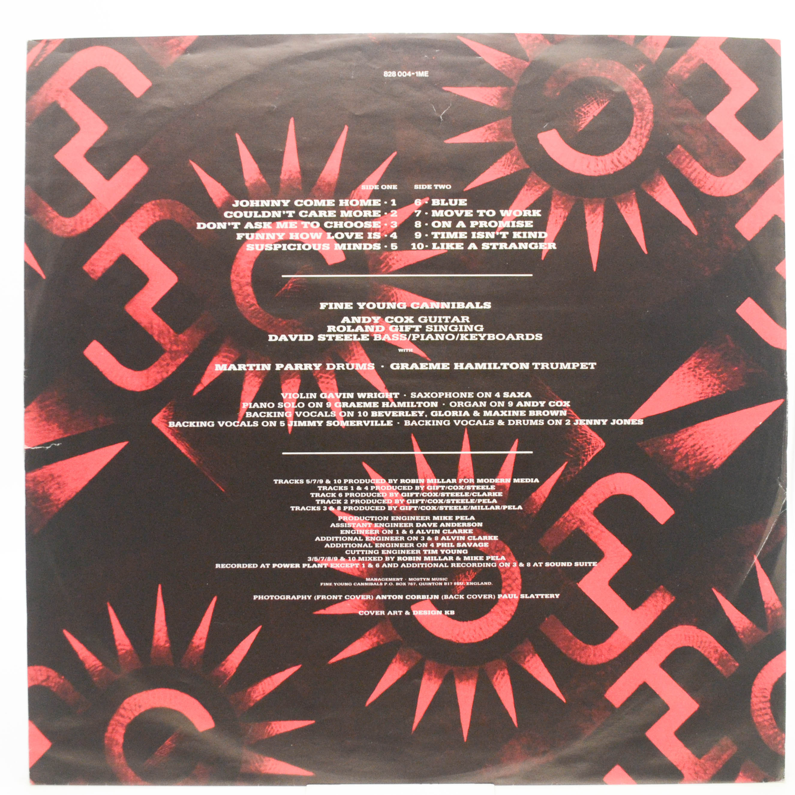 Виниловая пластинка Fine Young Cannibals — Fine Young Cannibals, 1985
