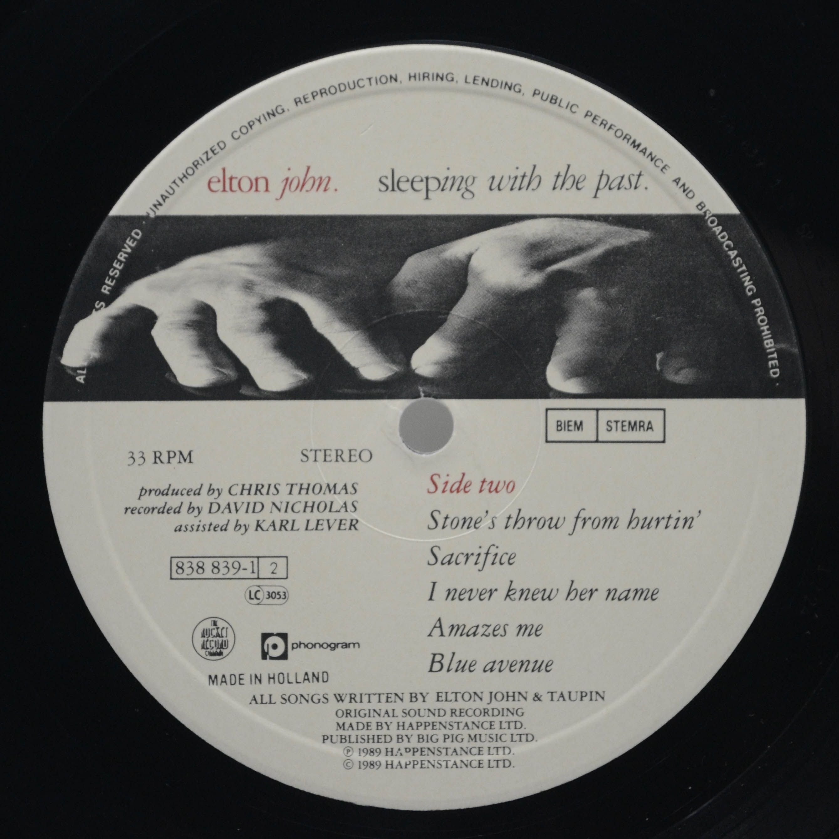 Elton John — Sleeping With The Past, 1989