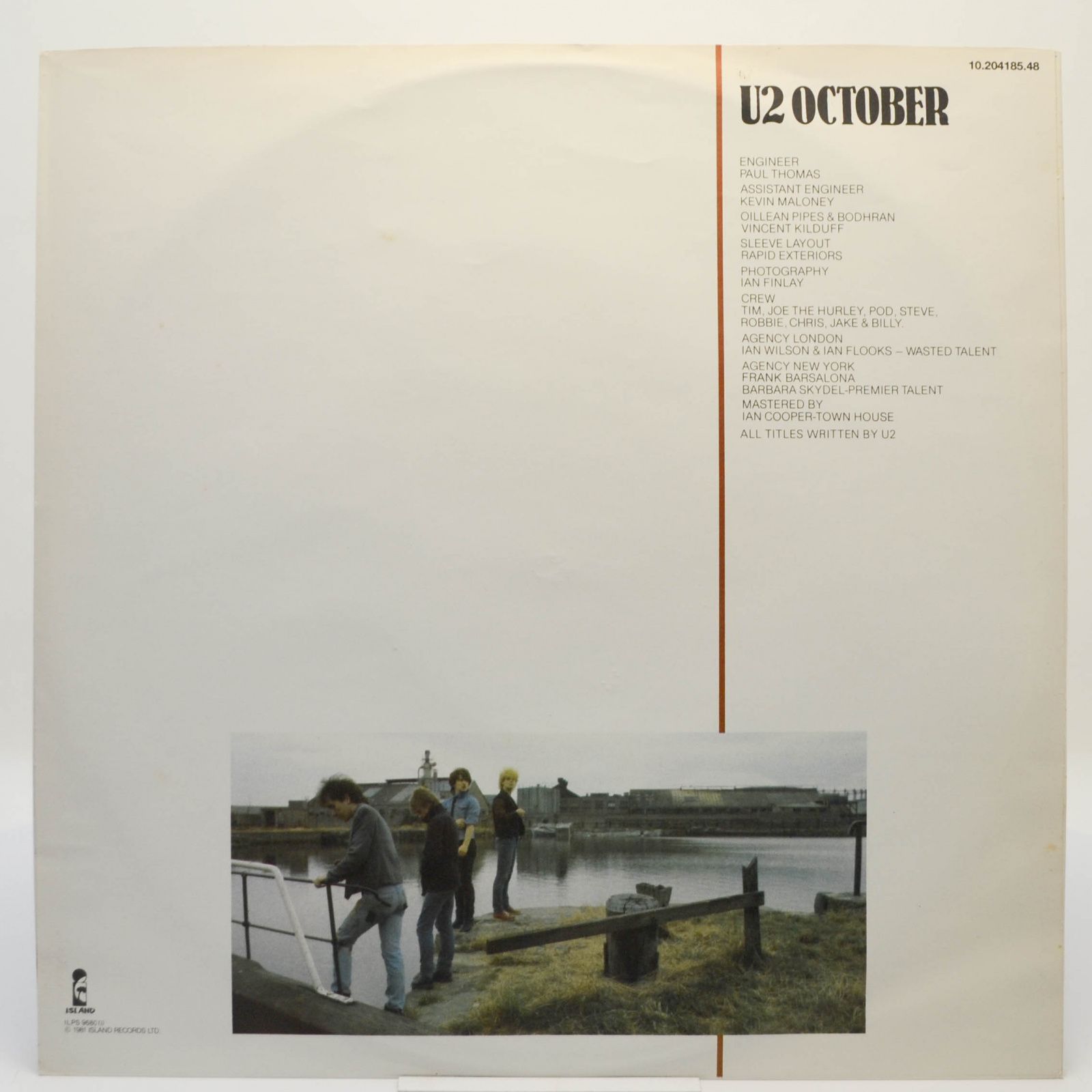 U2 — October, 1981