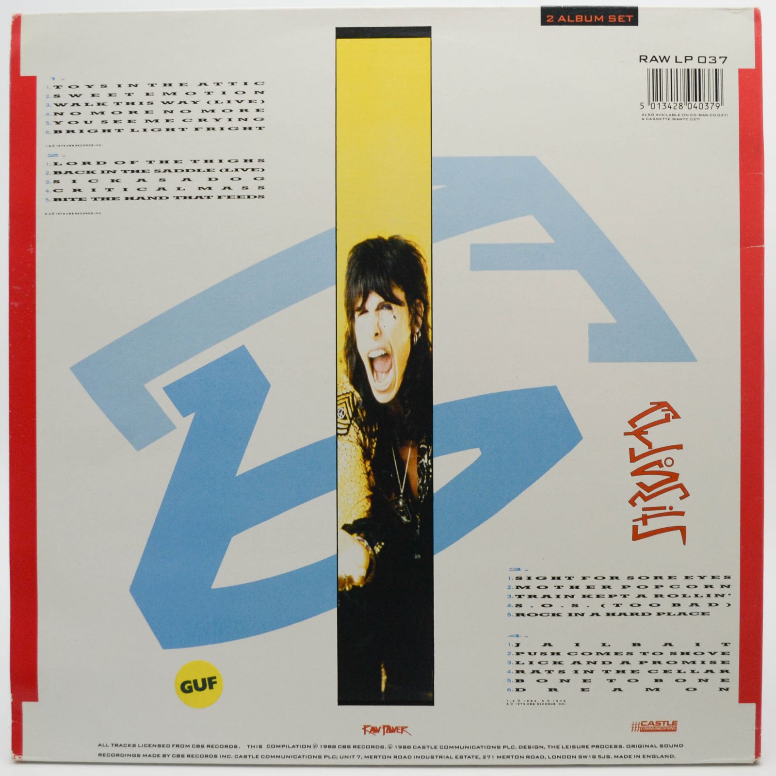 Aerosmith — Anthology (2LP, UK), 1988