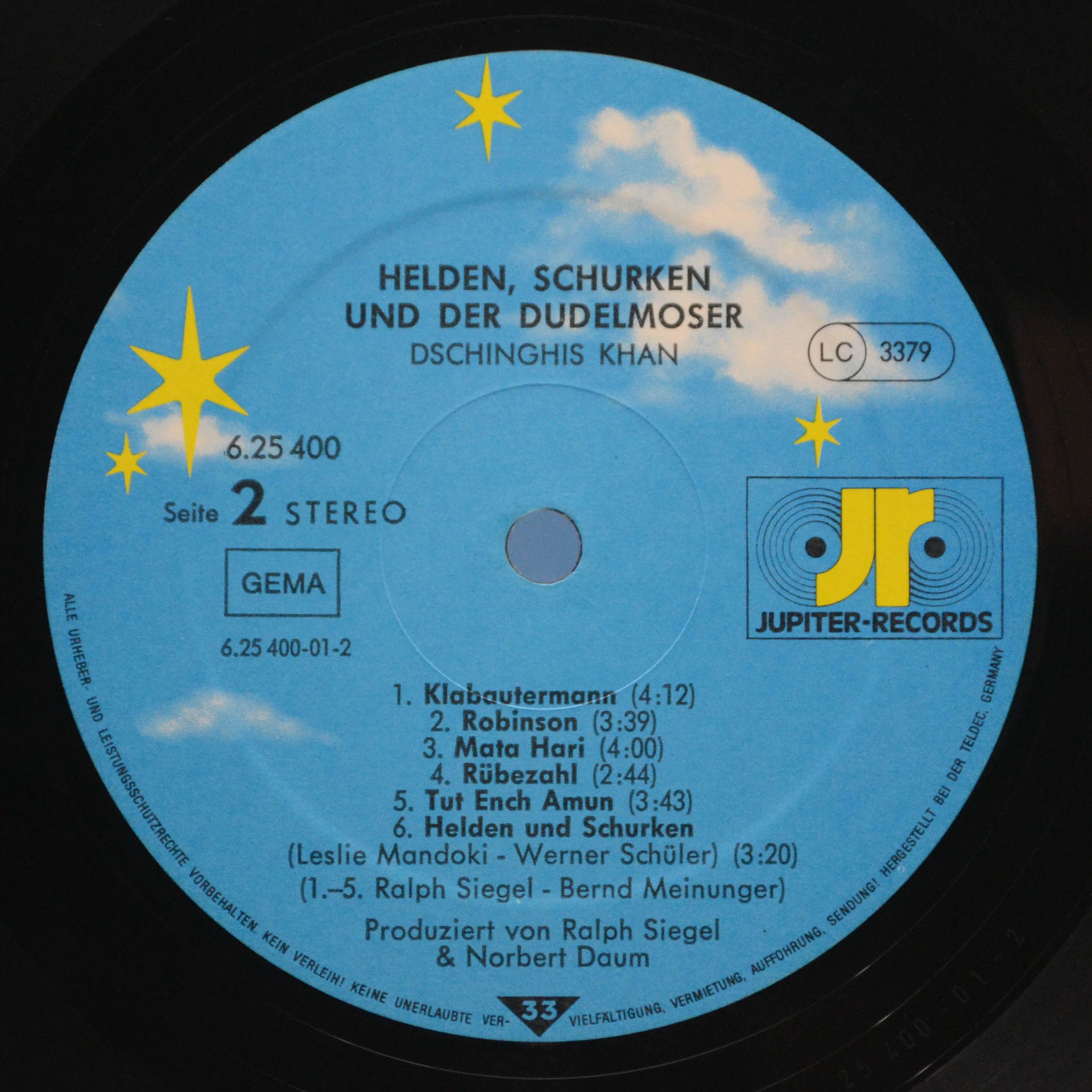 Dschinghis Khan — Helden, Schurken & Der Dudelmoser, 1982