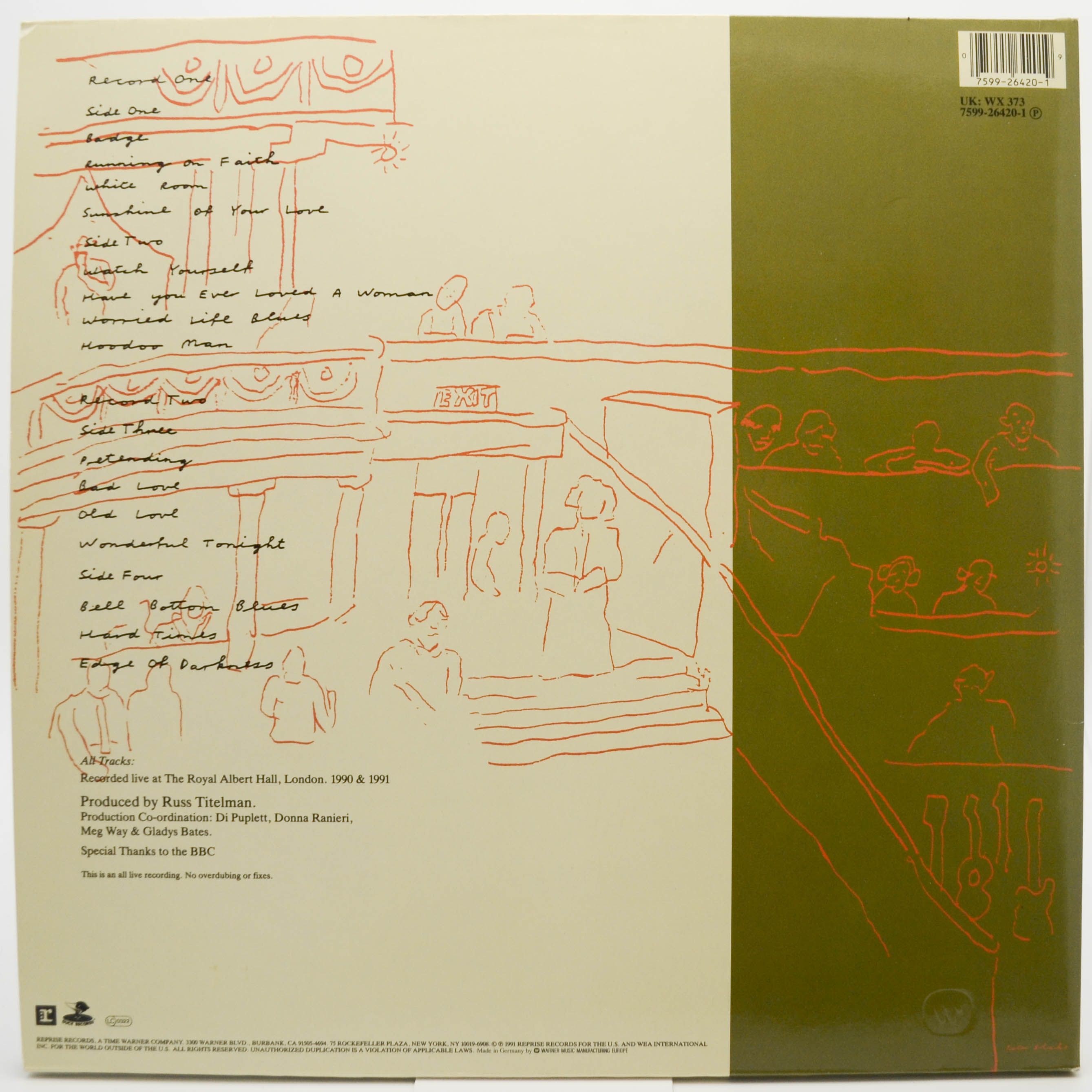 Eric Clapton — 24 Nights (2LP), 1991