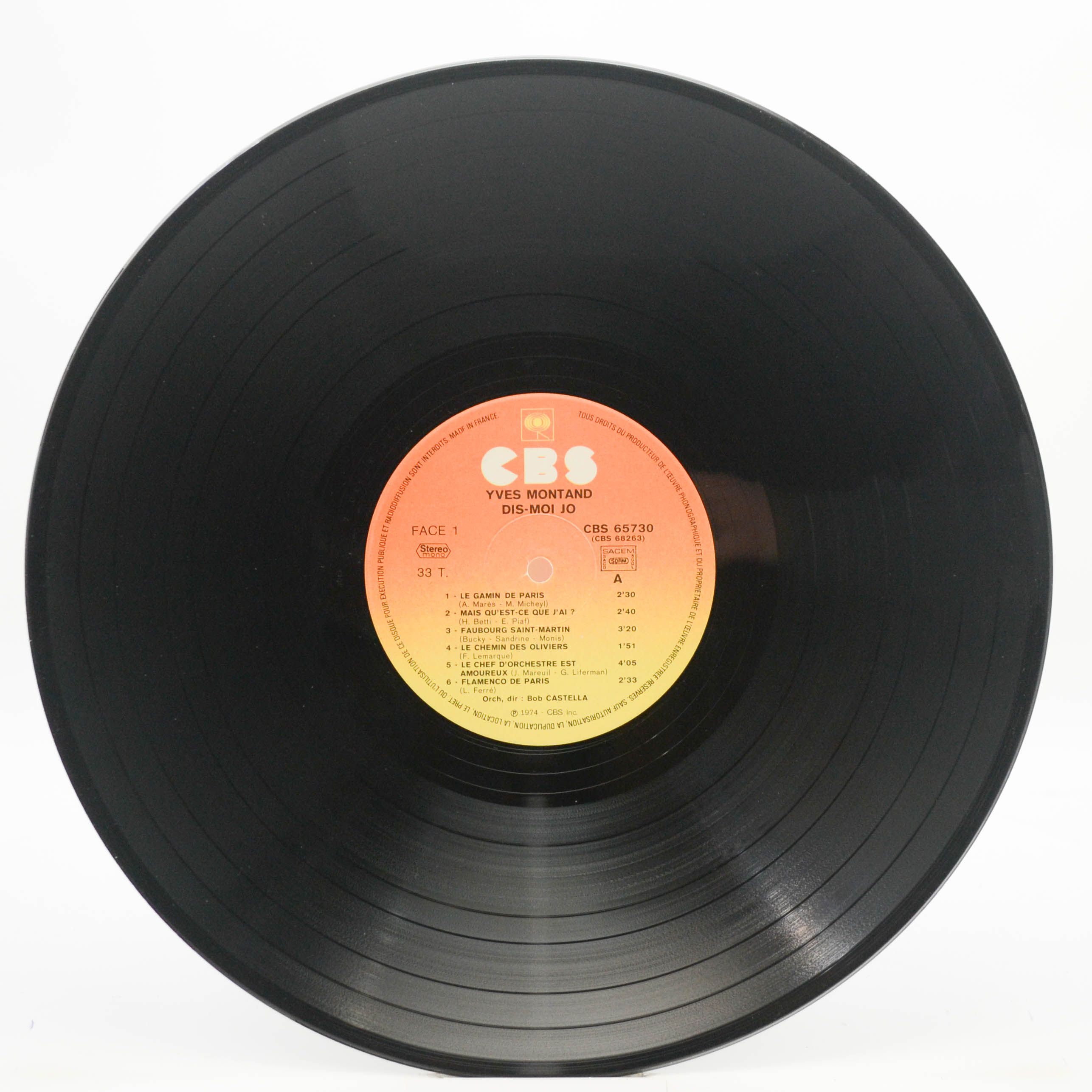 Yves Montand — Dis-Moi Jo (2LP, France), 1974