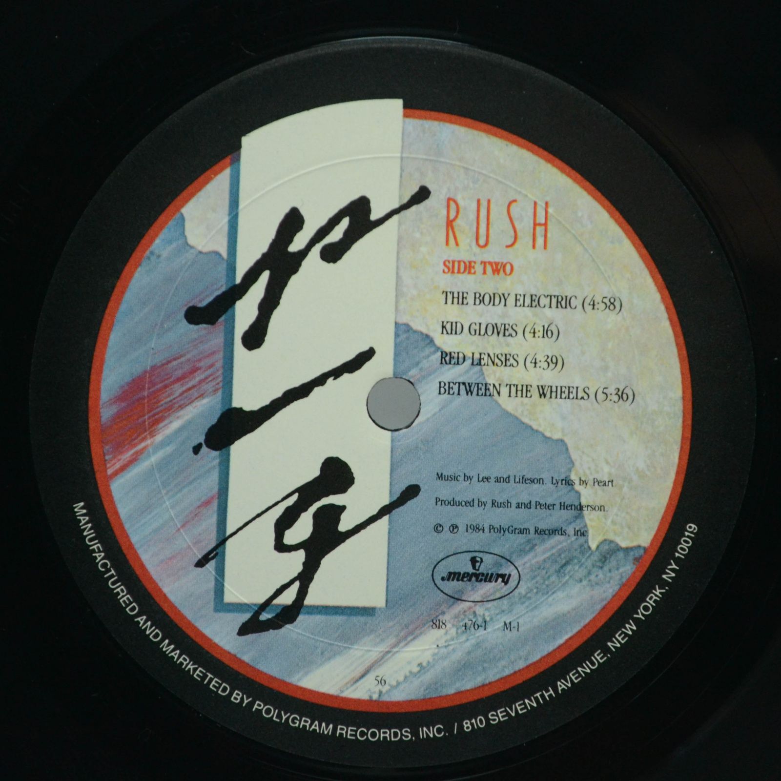 Виниловая пластинка Rush — Grace Under Pressure (USA), 1984