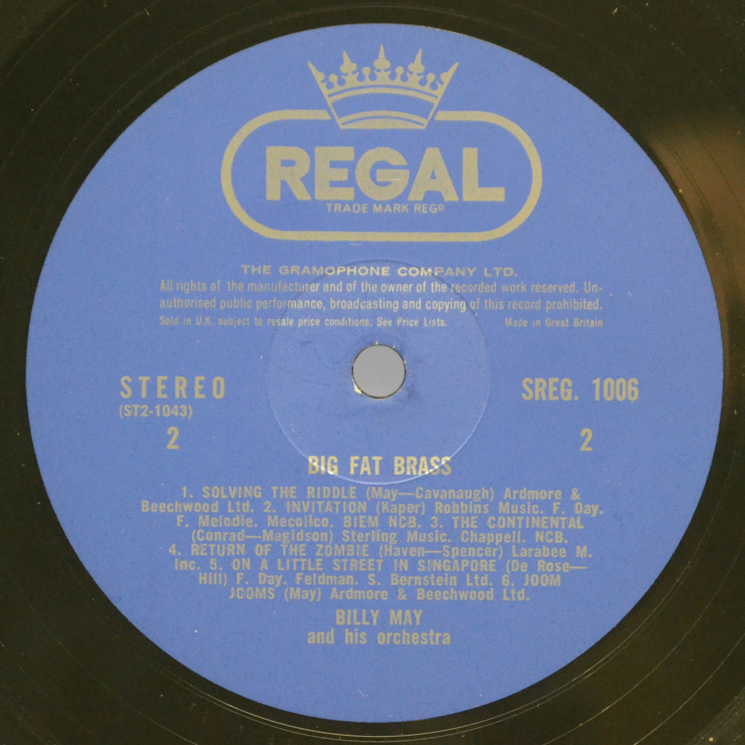 Billy May — Big Fat Brass (UK), 1958