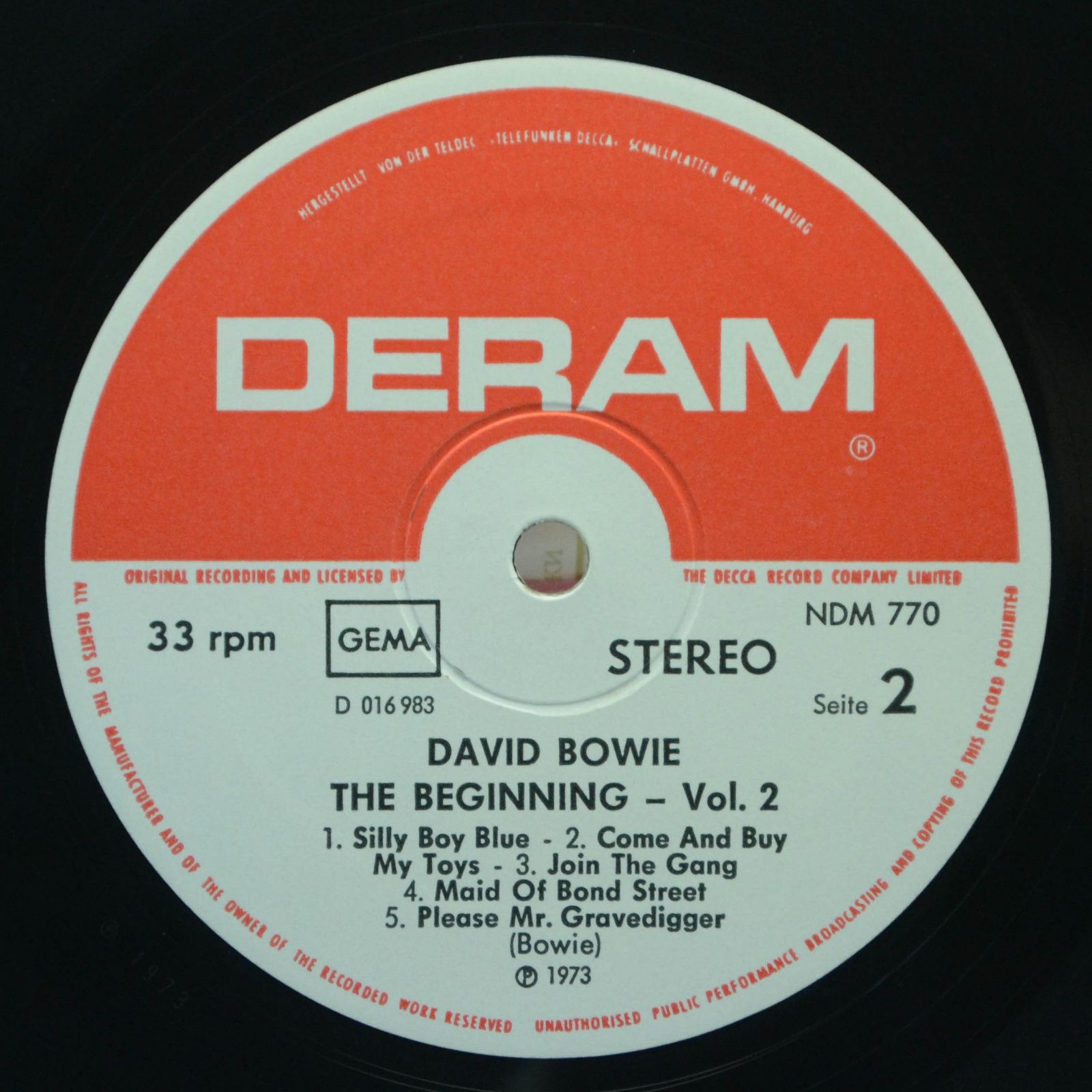 David Bowie — The Beginning - Vol. 2, 1973