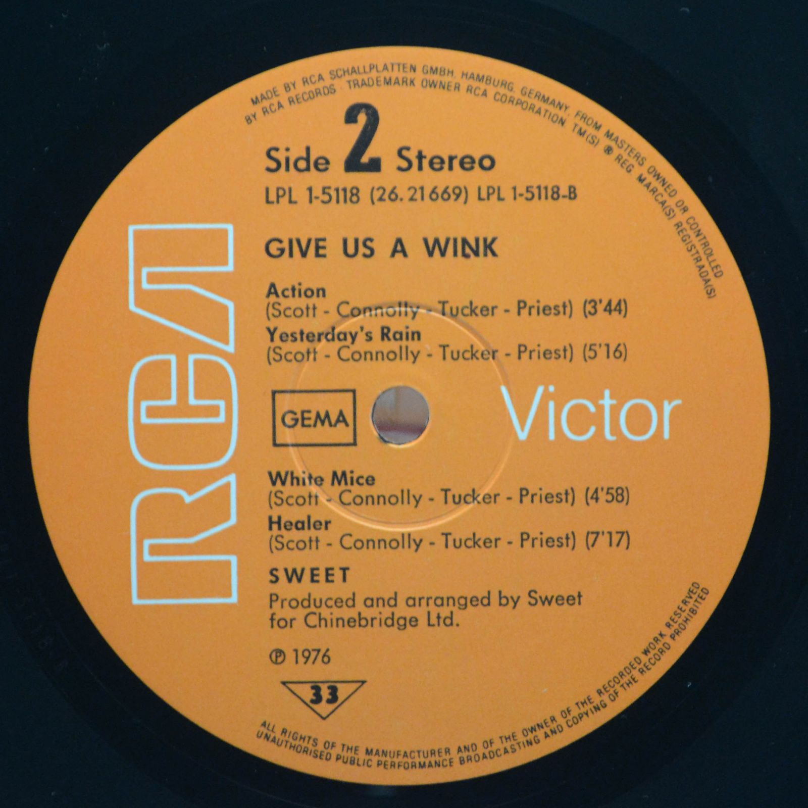 Sweet — Give Us A Wink, 1976