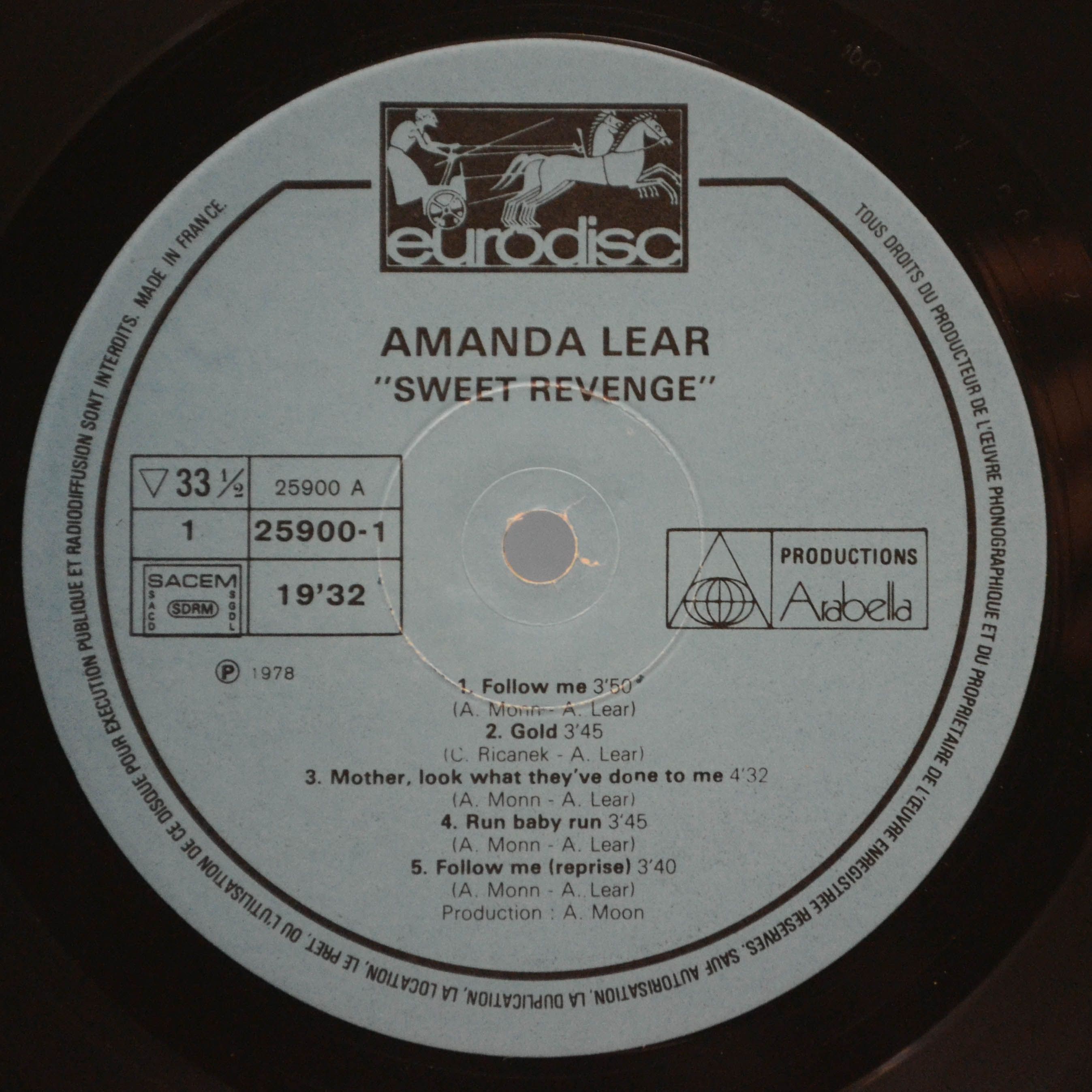 Виниловая пластинка Amanda Lear — Sweet Revenge, 1978