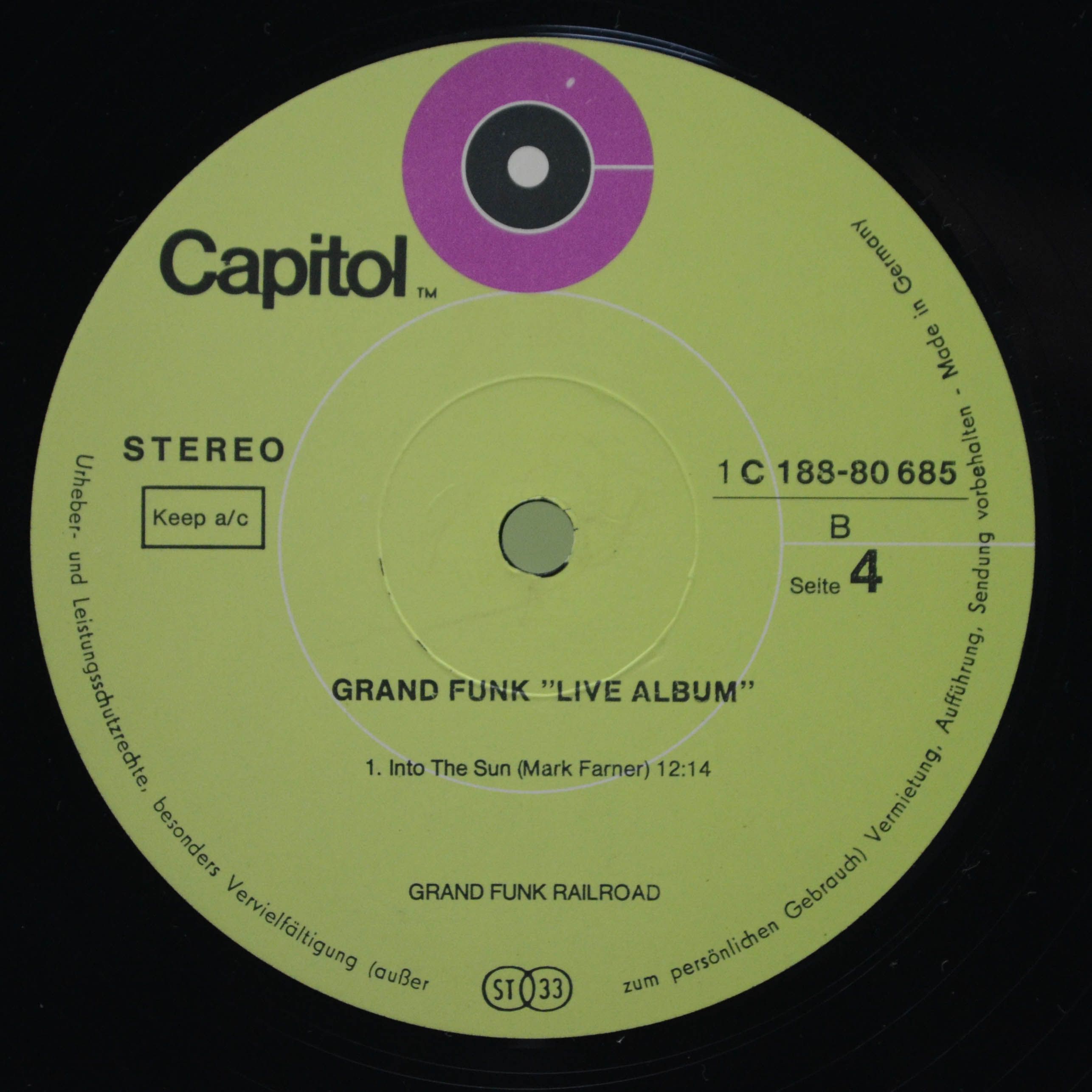 Виниловая пластинка Grand Funk — Live Album (2LP), 1970