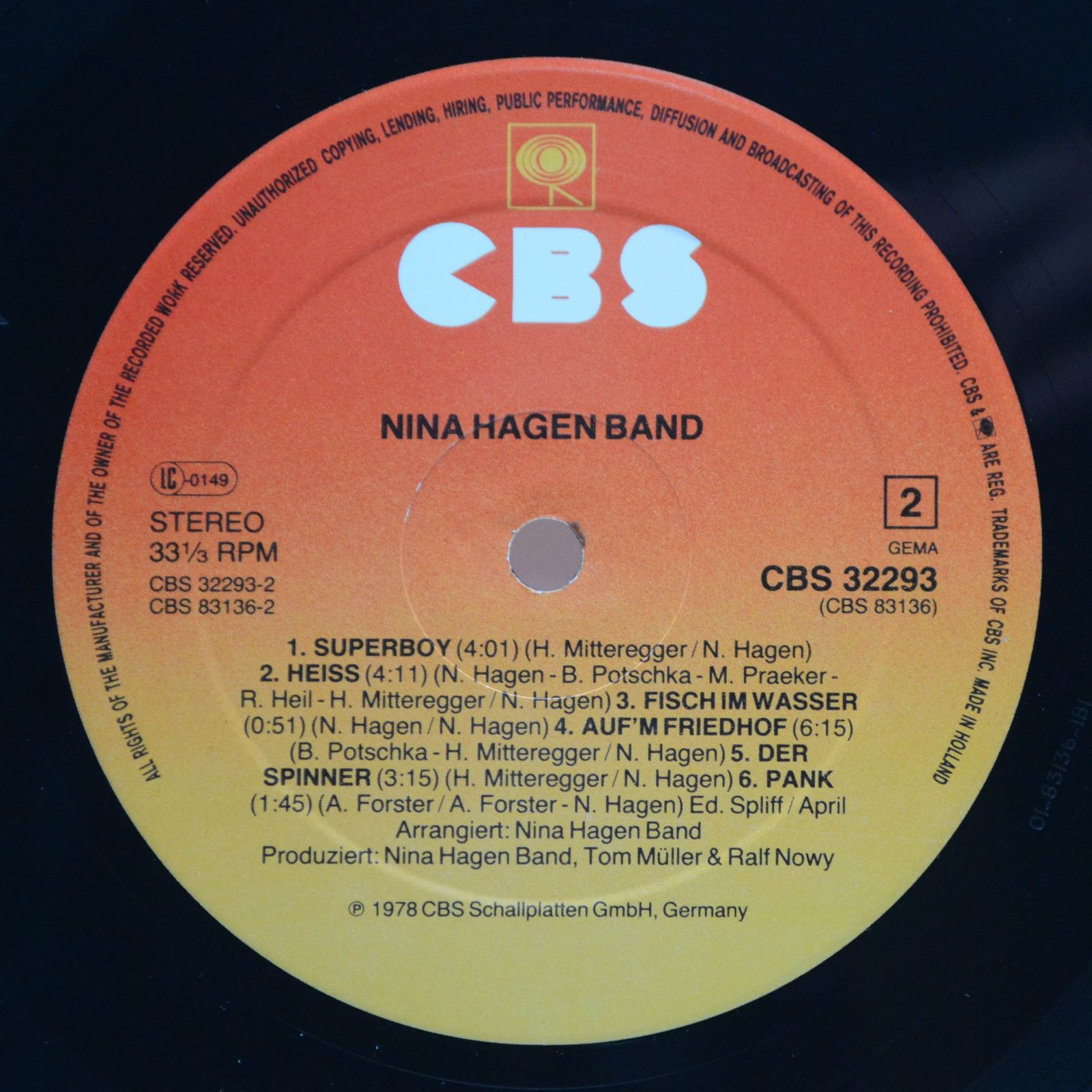 Nina Hagen Band — Nina Hagen Band, 1978