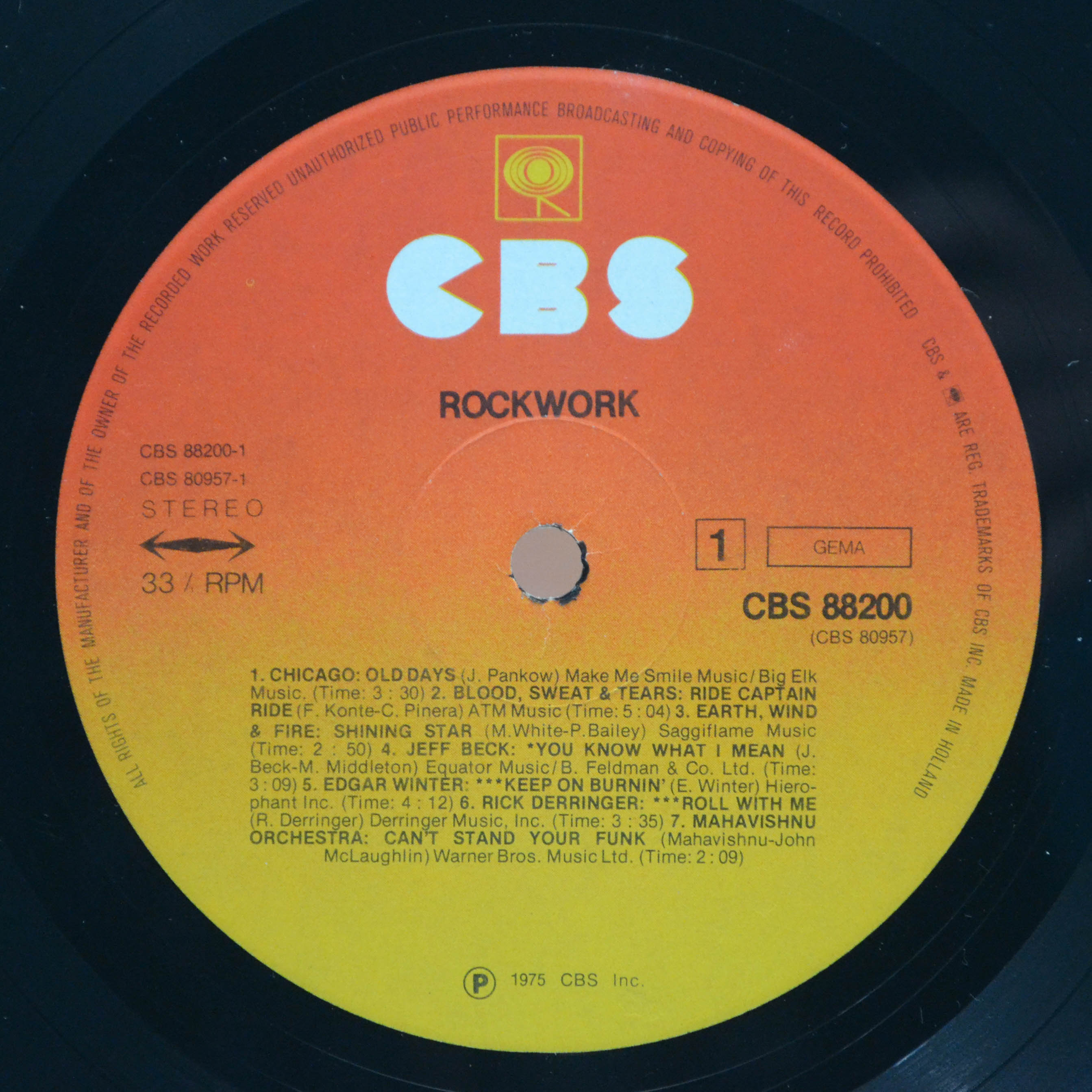 Various — Rockwork (2LP, booklet), 1975