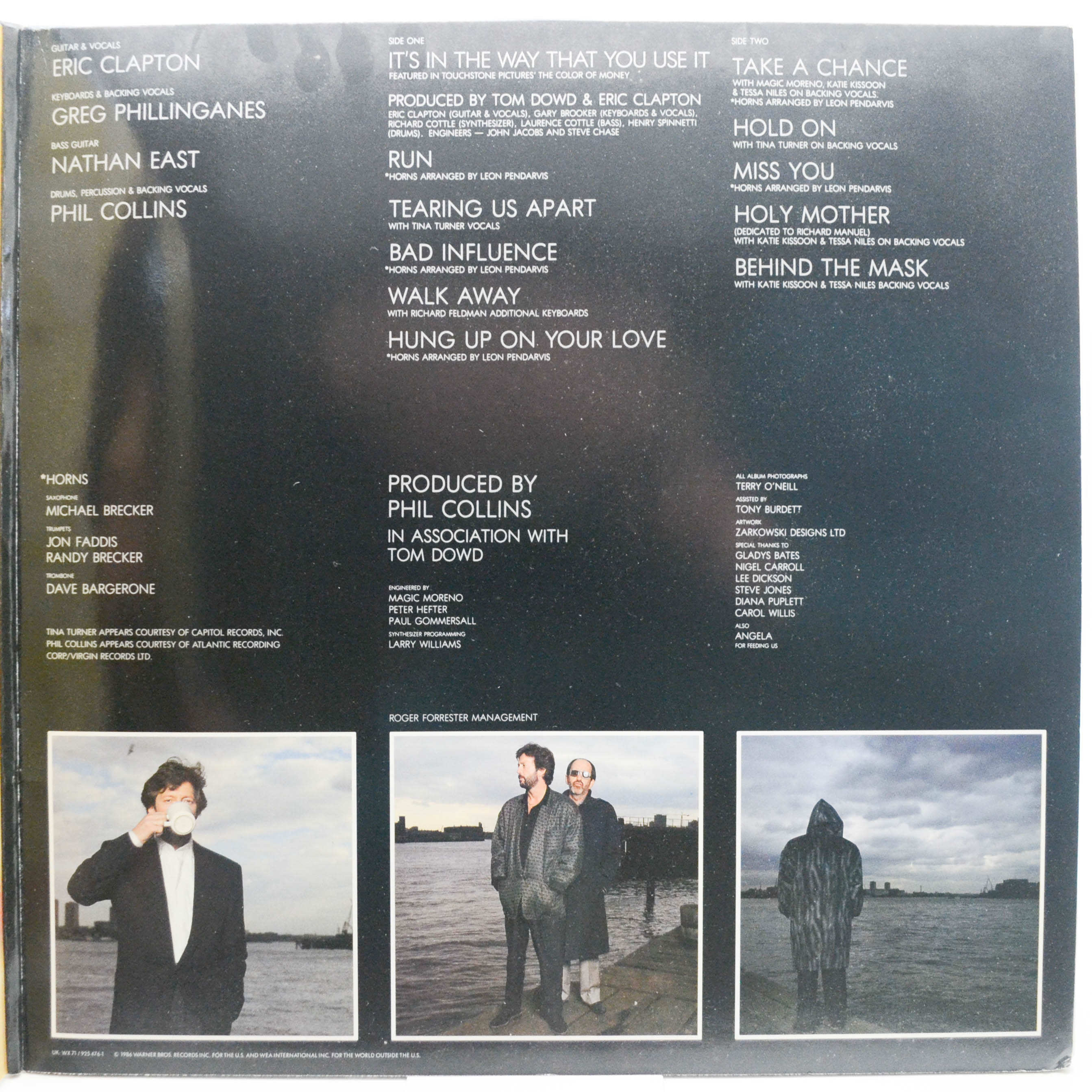 Eric Clapton — August, 1986