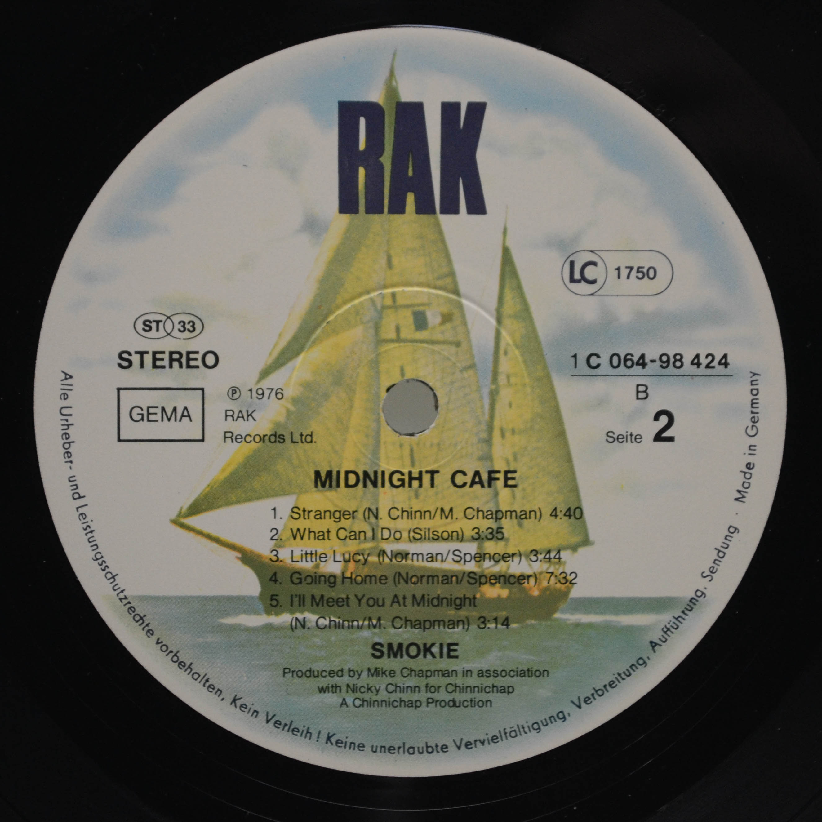 Smokie — Midnight Café, 1976