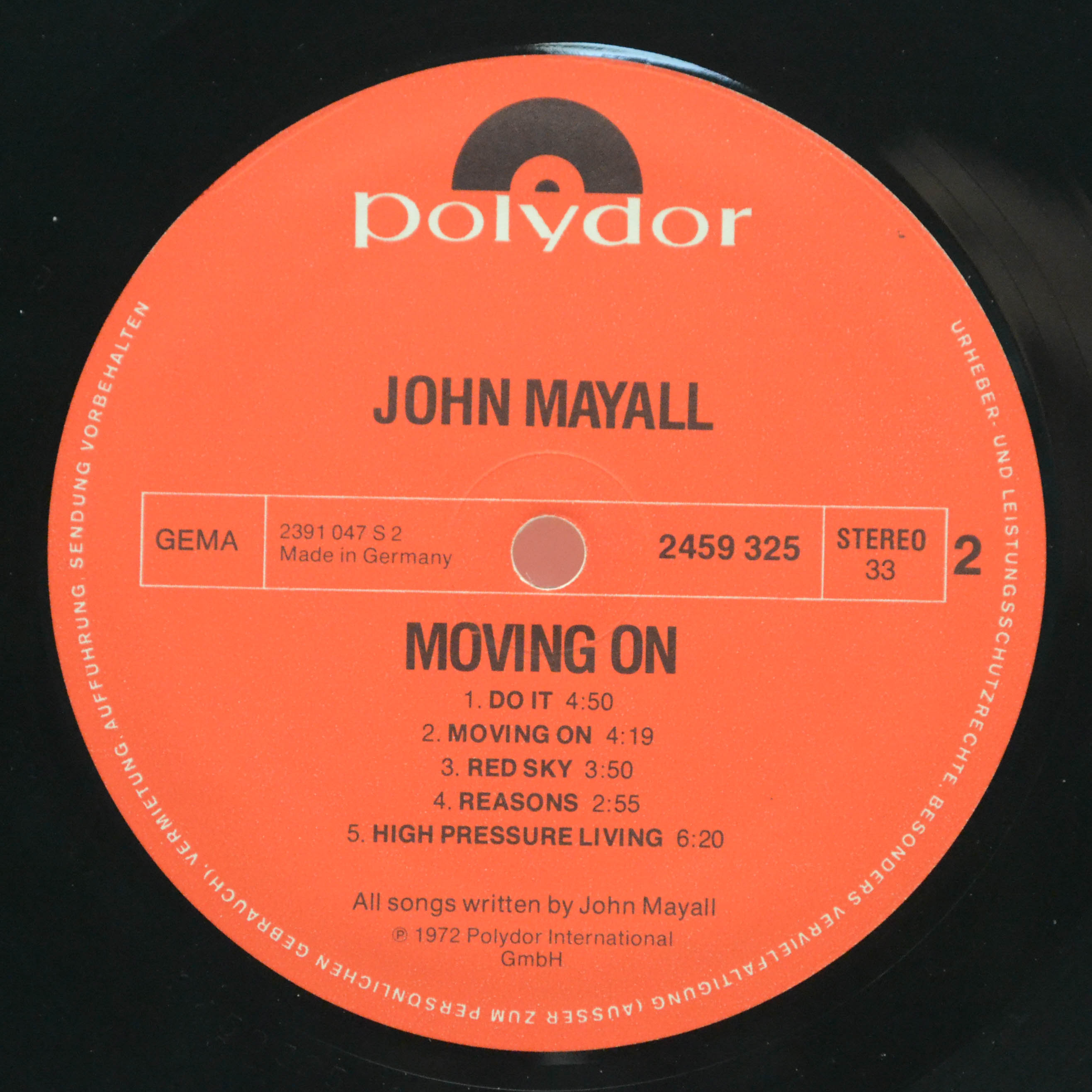 John Mayall — Moving On, 1972