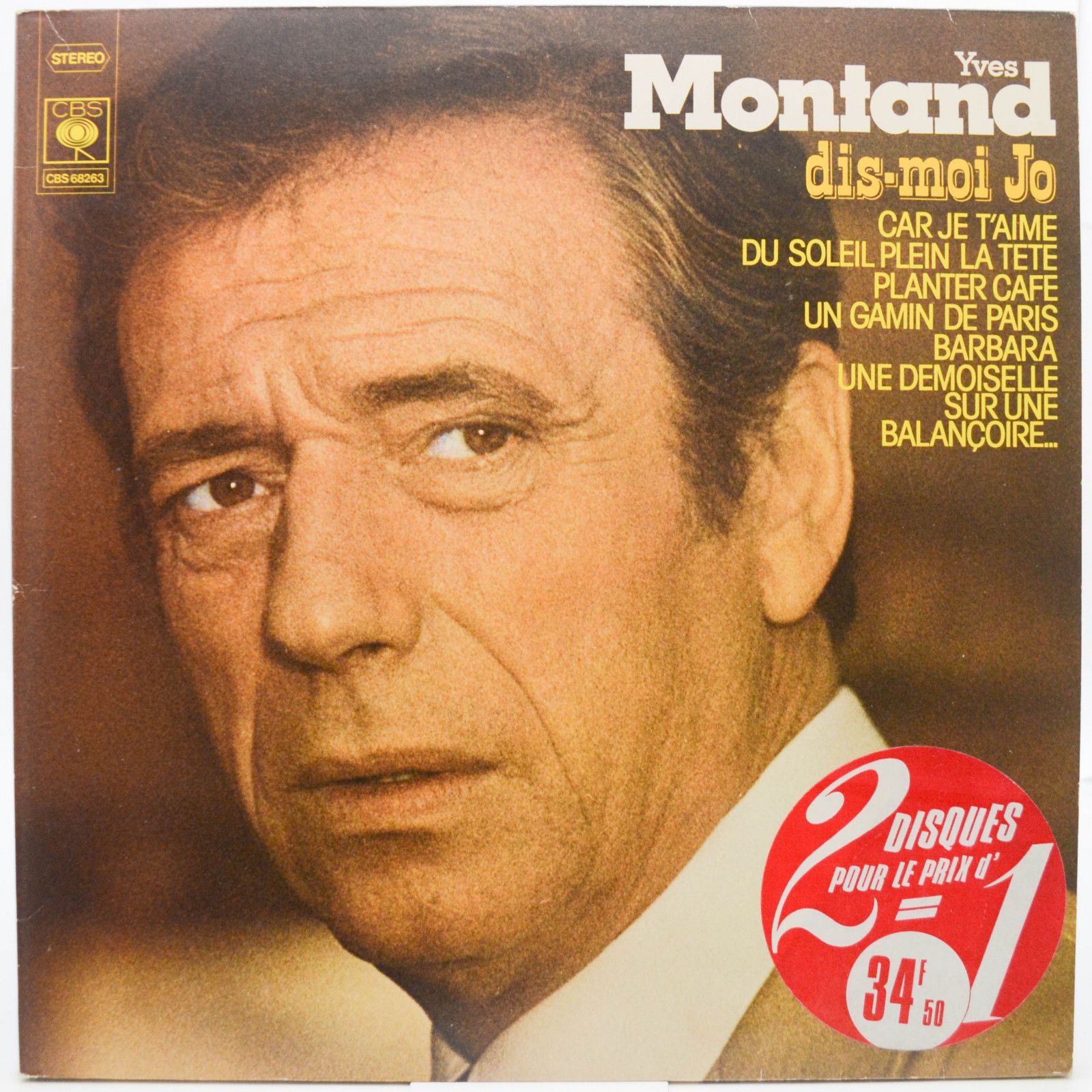 Yves Montand — Dis-Moi Jo (2LP, France), 1974