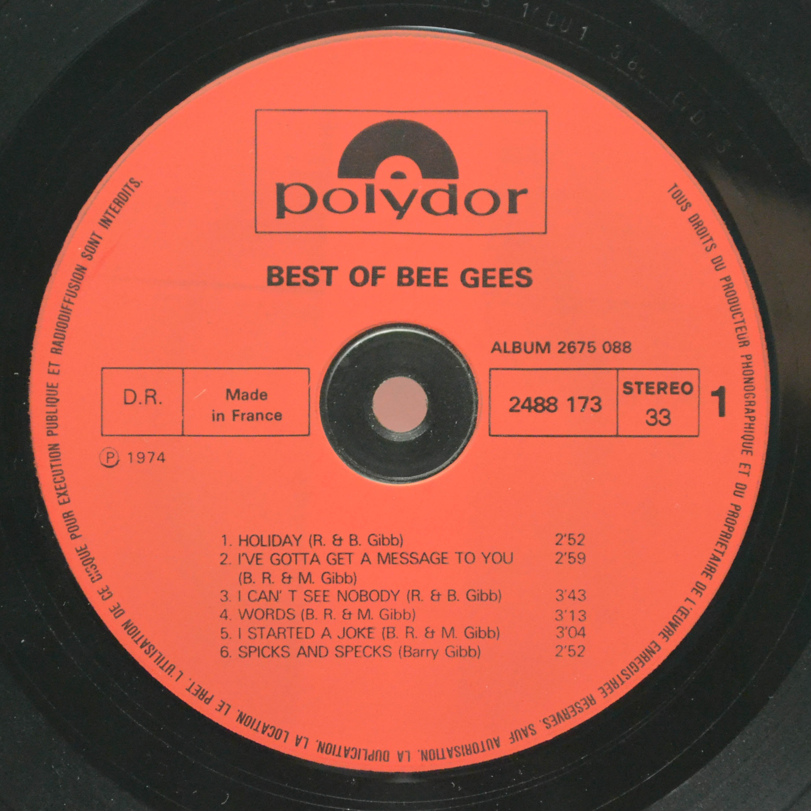 Bee Gees — Best Of Bee Gees (2LP), 1975