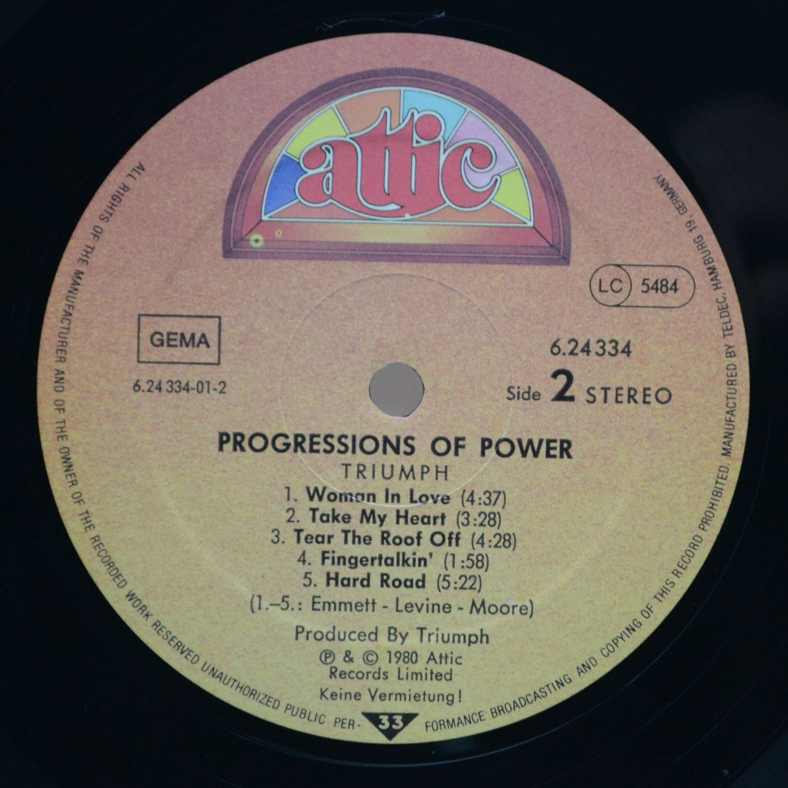 Виниловая пластинка Triumph — Progressions Of Power, 1980