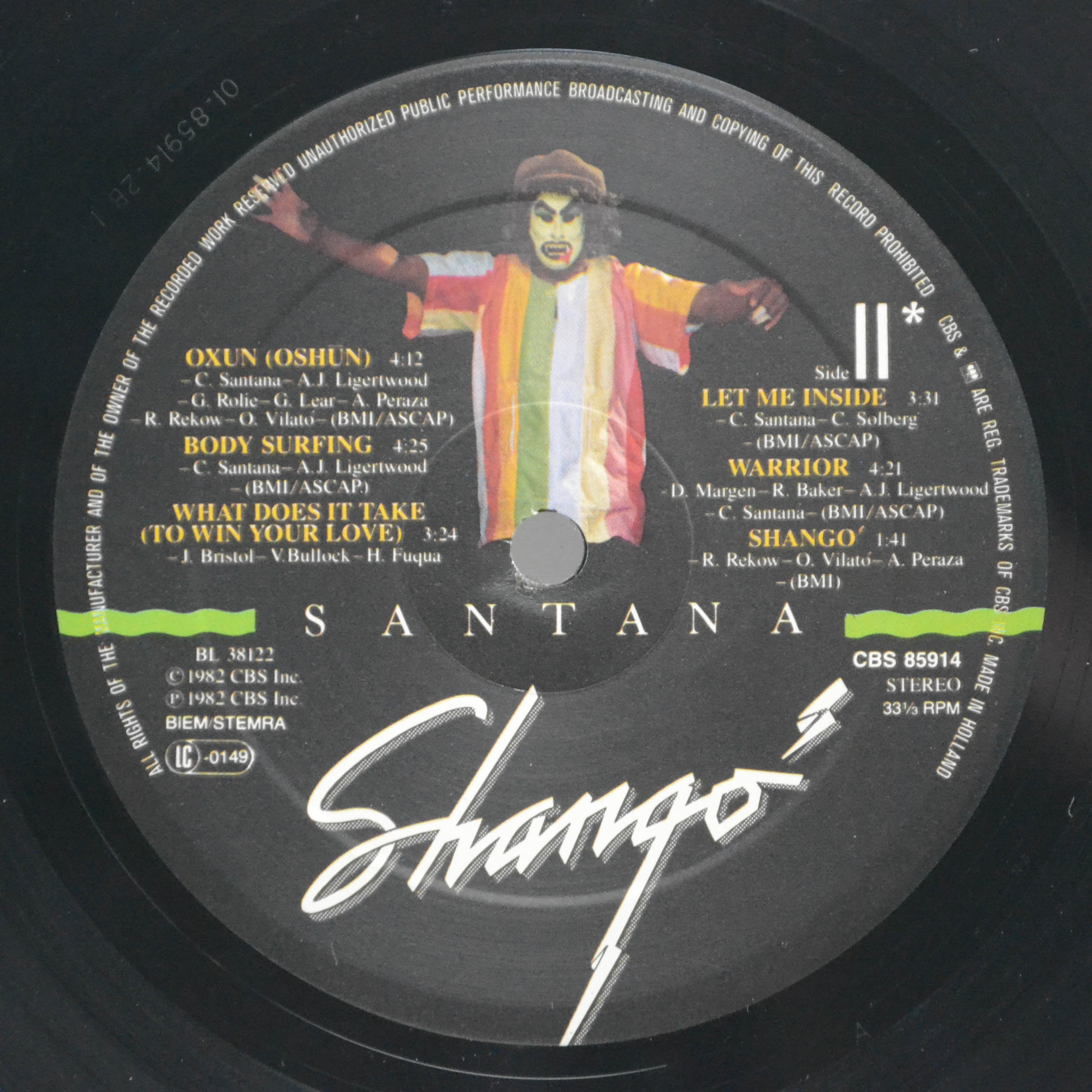 Santana — Shango, 1982