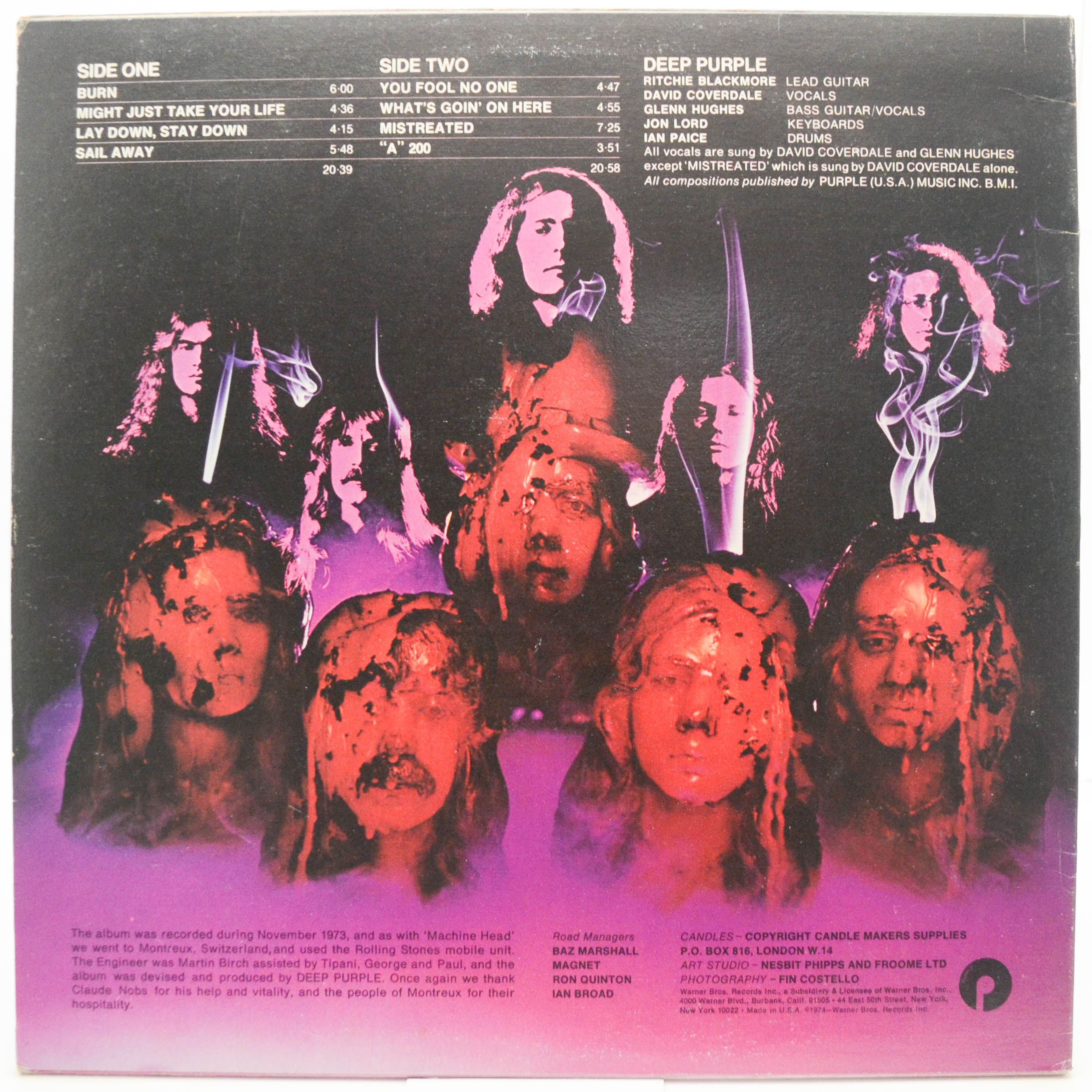 Deep Purple — Burn (USA), 1974