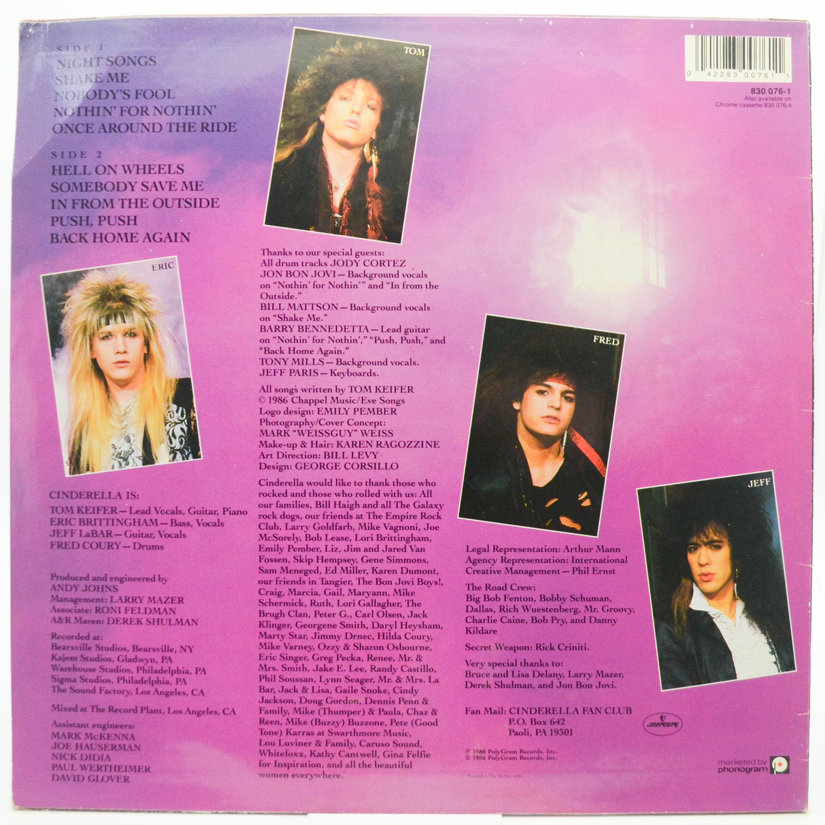 Cinderella — Night Songs, 1986