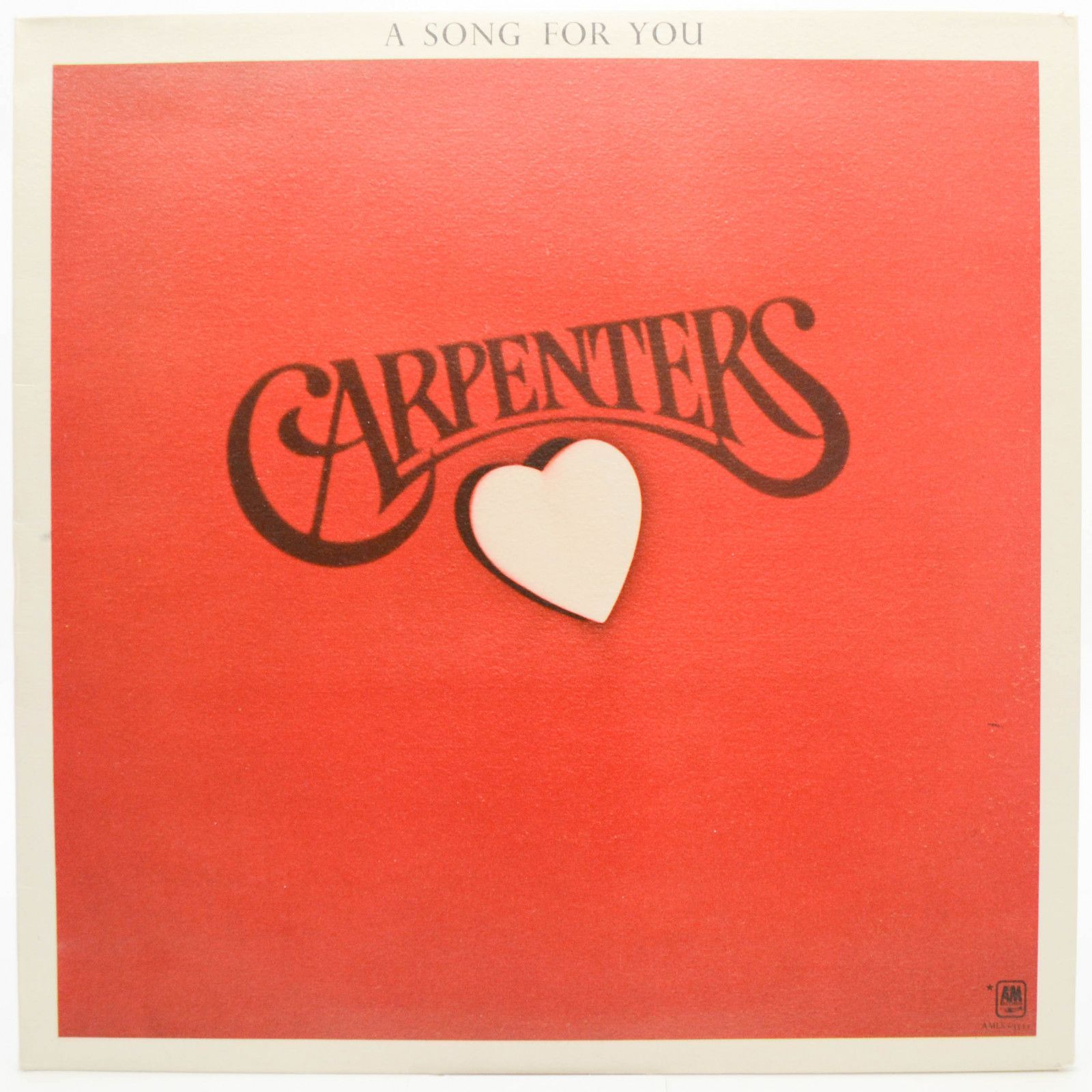 Виниловая пластинка Carpenters — A Song For You, 1972