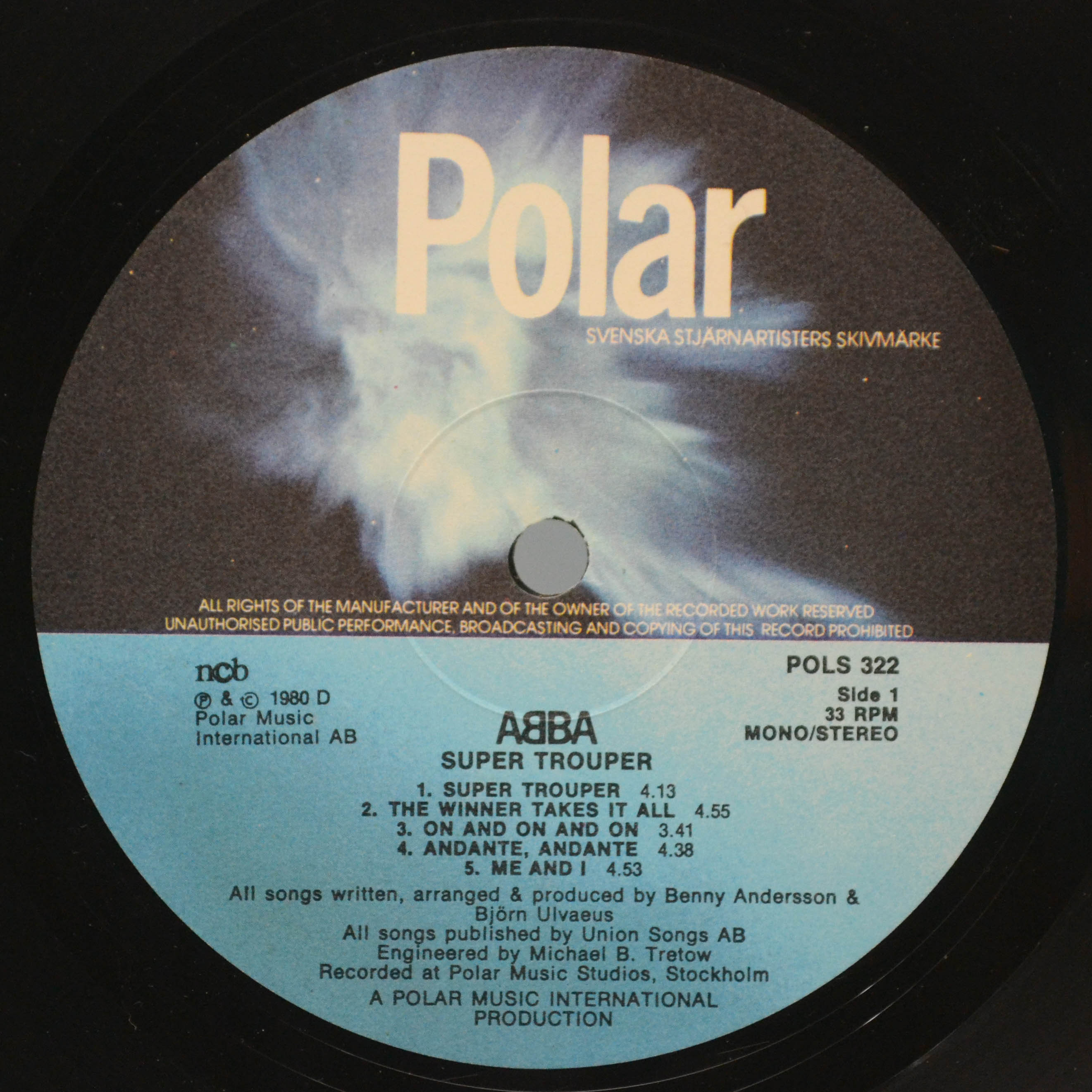 ABBA — Super Trouper (1-st, Sweden), 1980