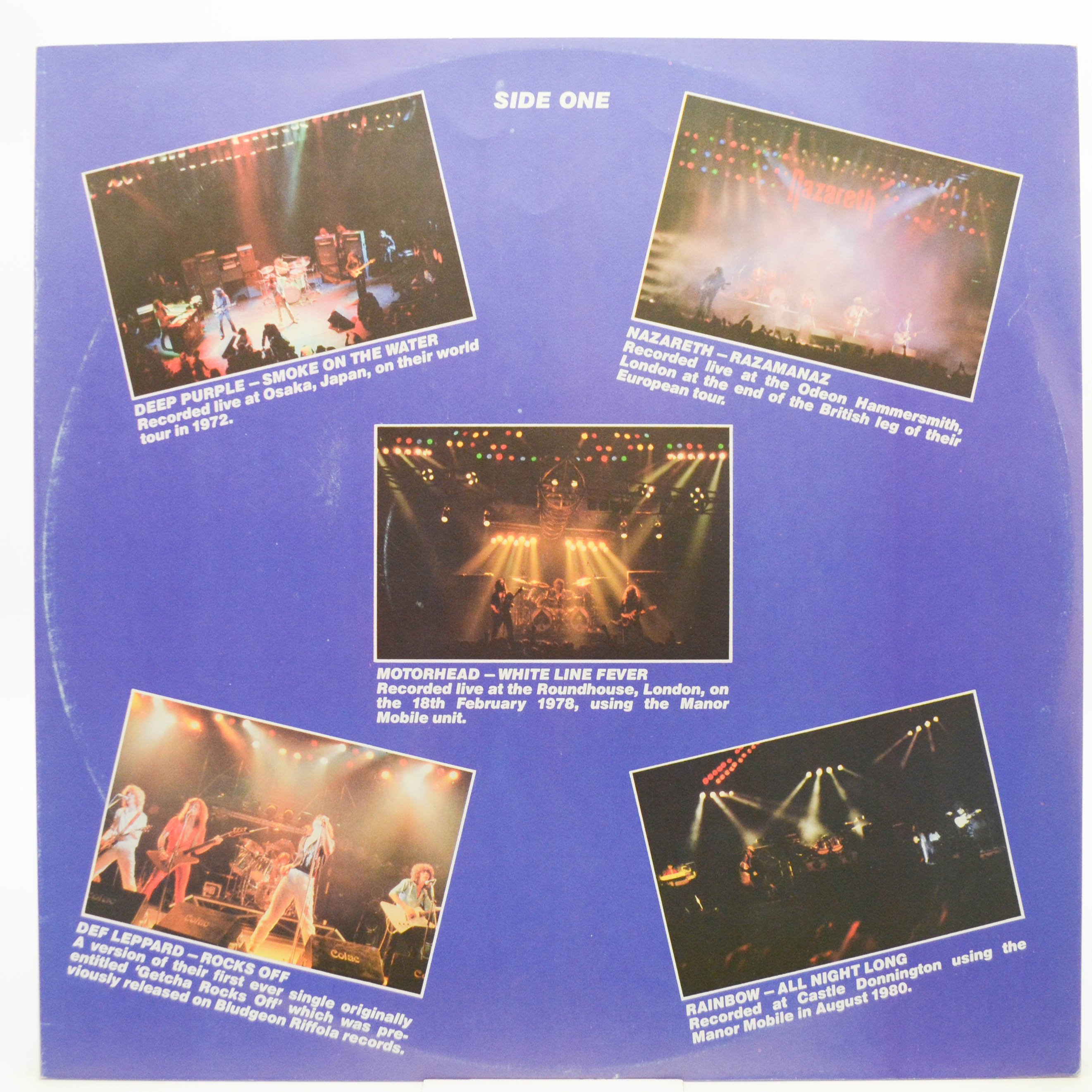 Various — Live And Heavy (UK), 1981