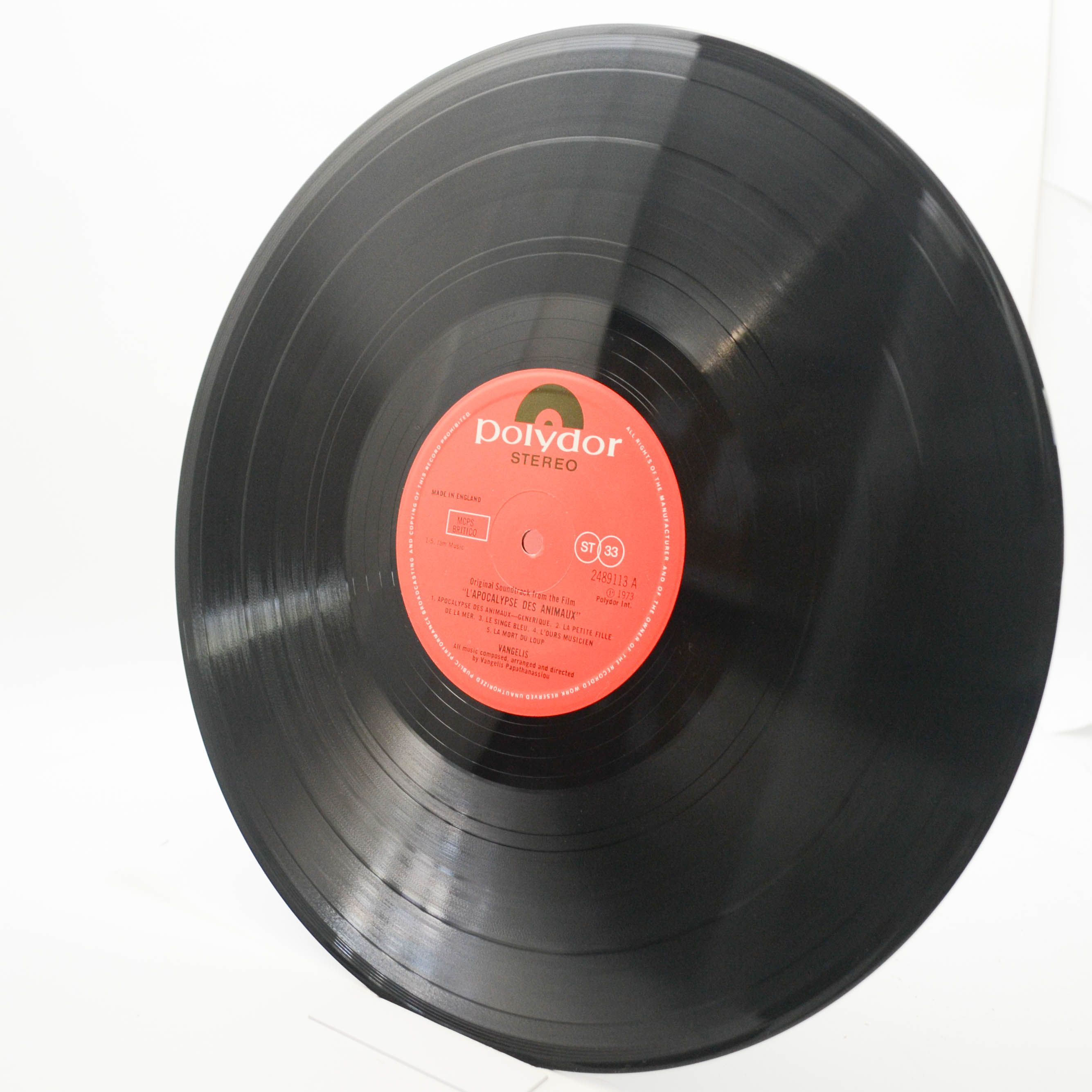 Vangelis — L'Apocalypse Des Animaux (UK), 1976