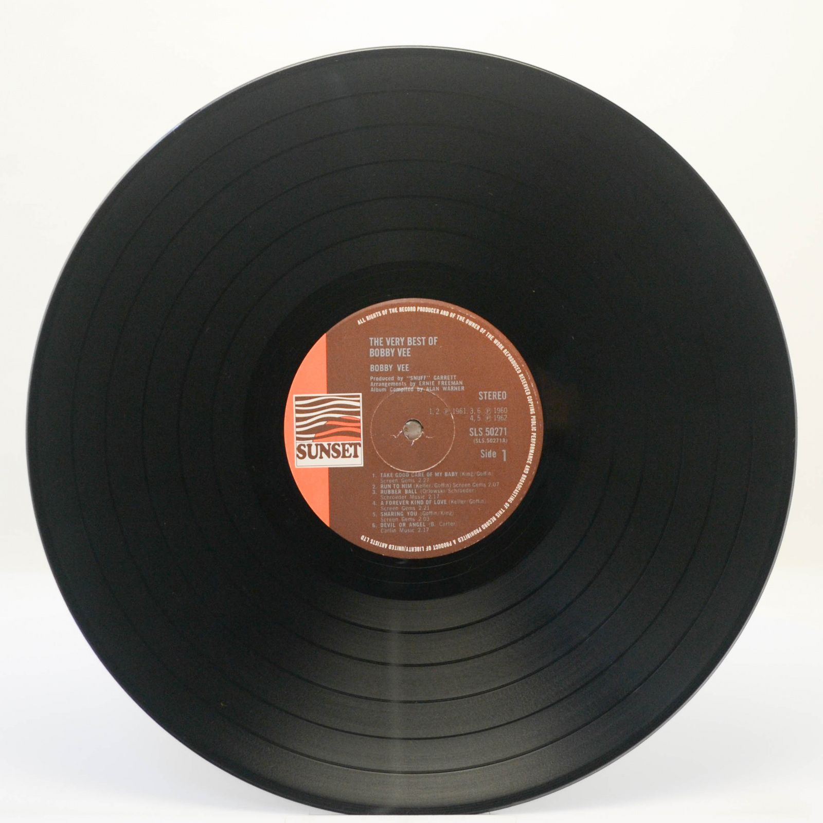 Виниловая пластинка Bobby Vee — The Very Best Of Bobby Vee, 1974