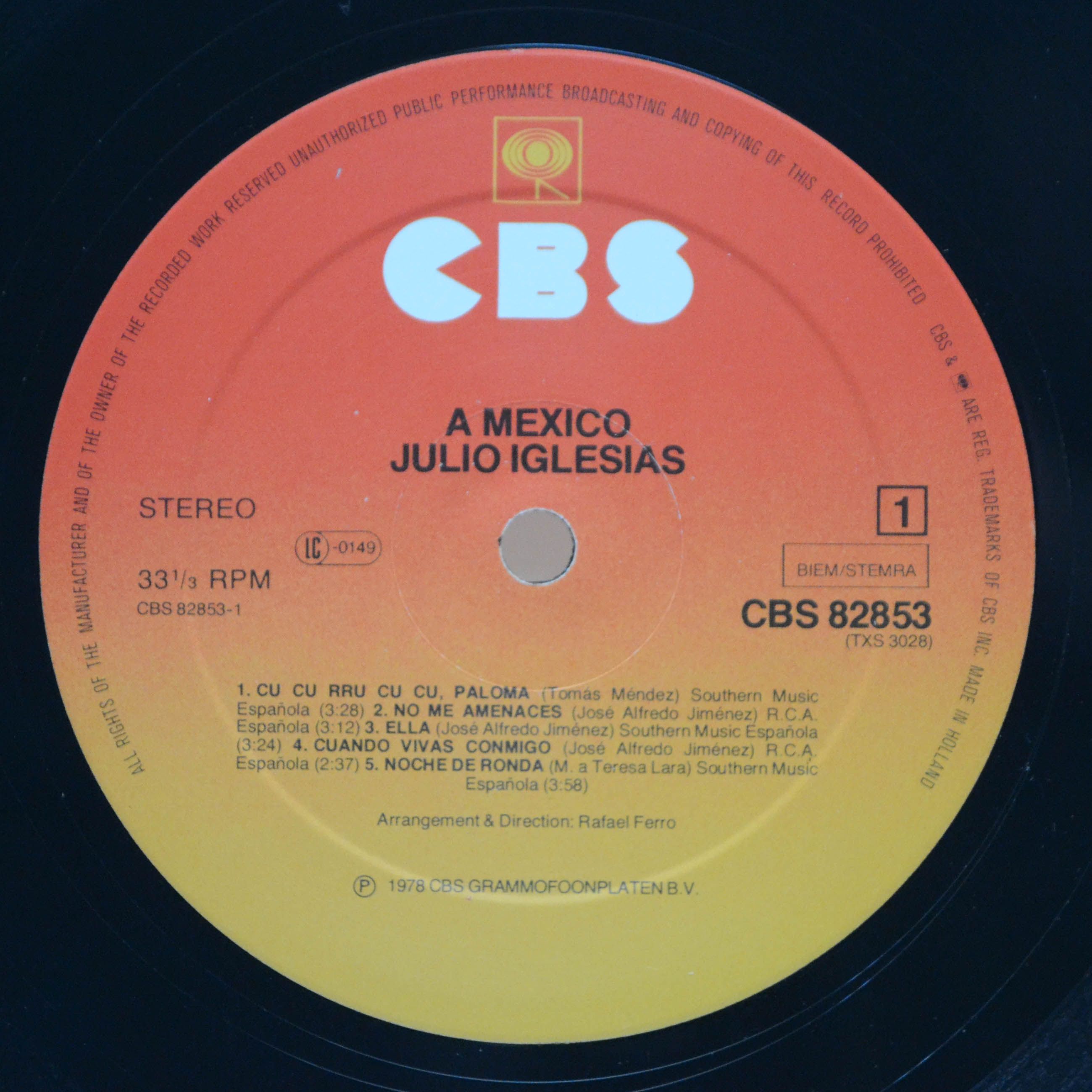 Julio Iglesias — A Mexico, 1975
