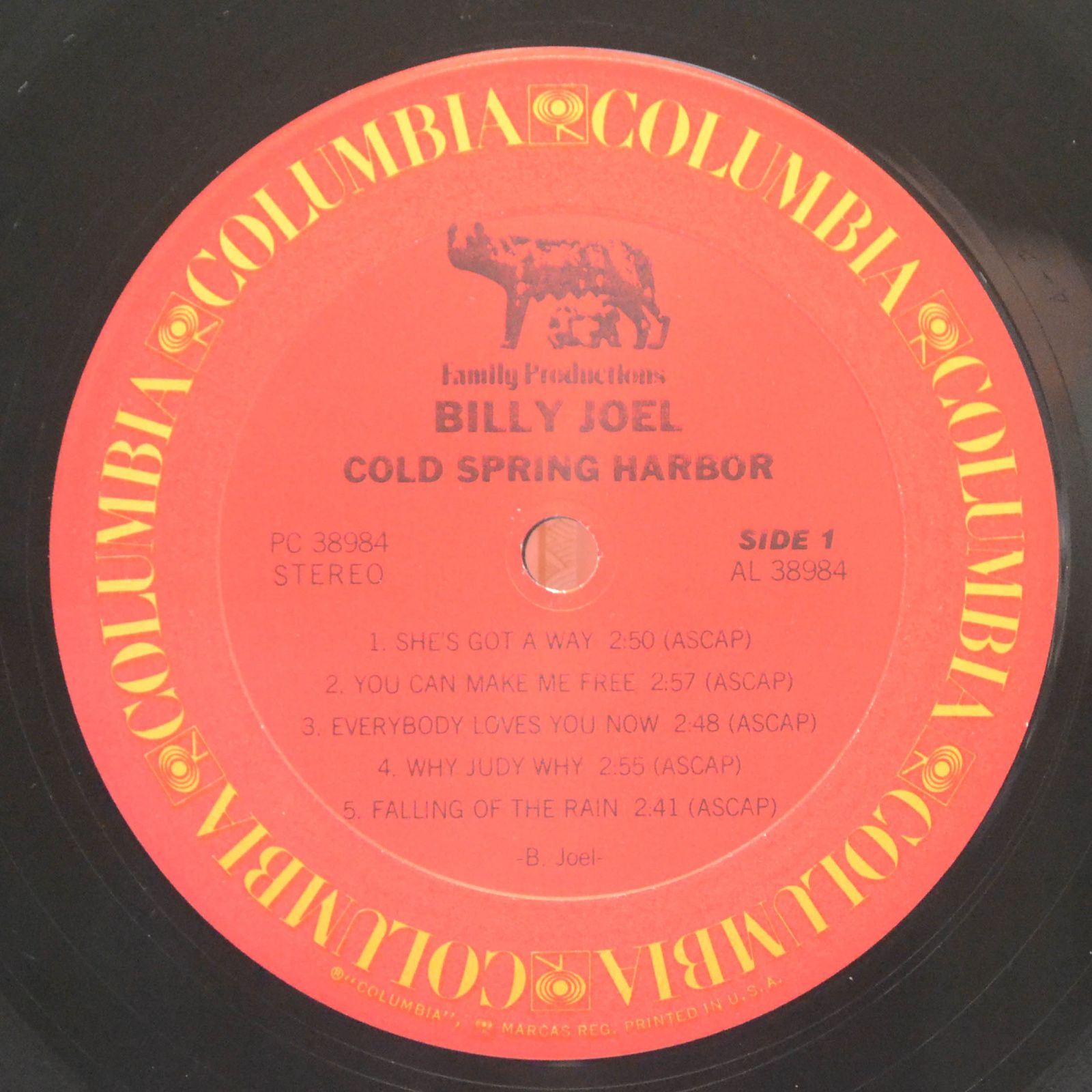 Billy Joel — Cold Spring Harbor (USA), 1971