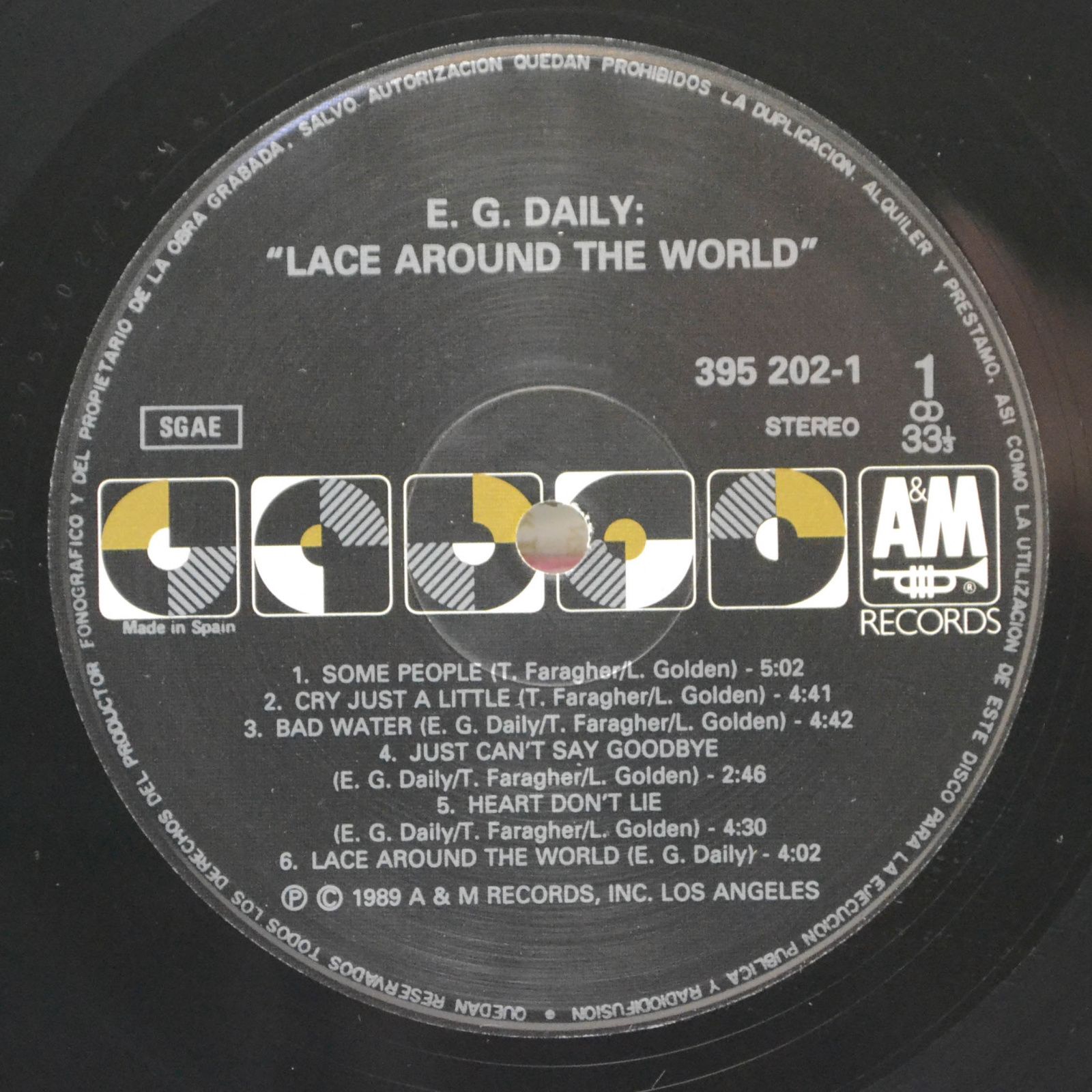 Виниловая пластинка E.G. Daily — Lace Around The Wound, 1989