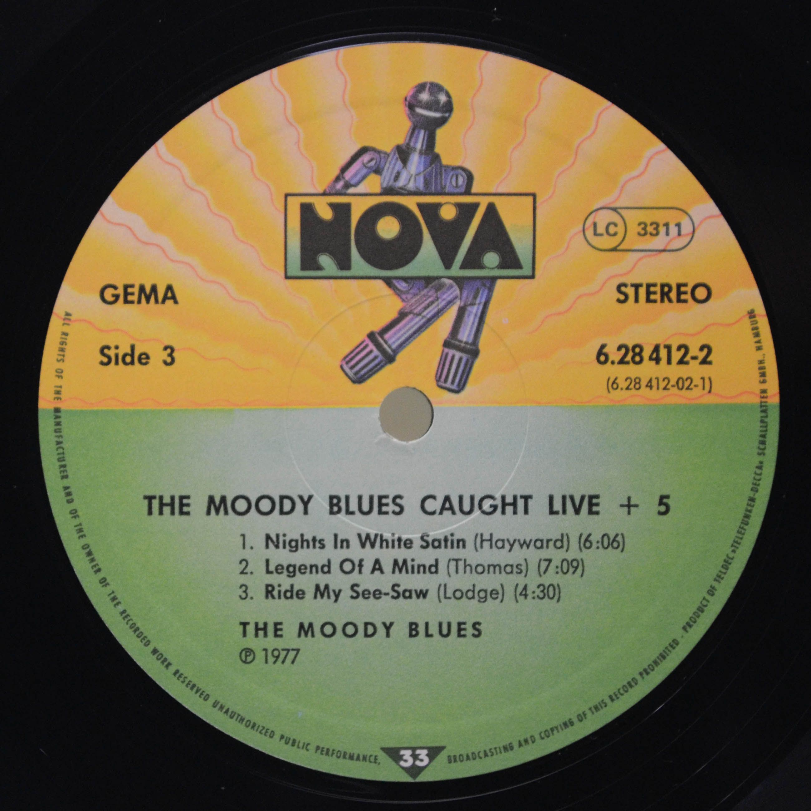 Виниловая пластинка Moody Blues — Caught Live +5 (2LP), 1977