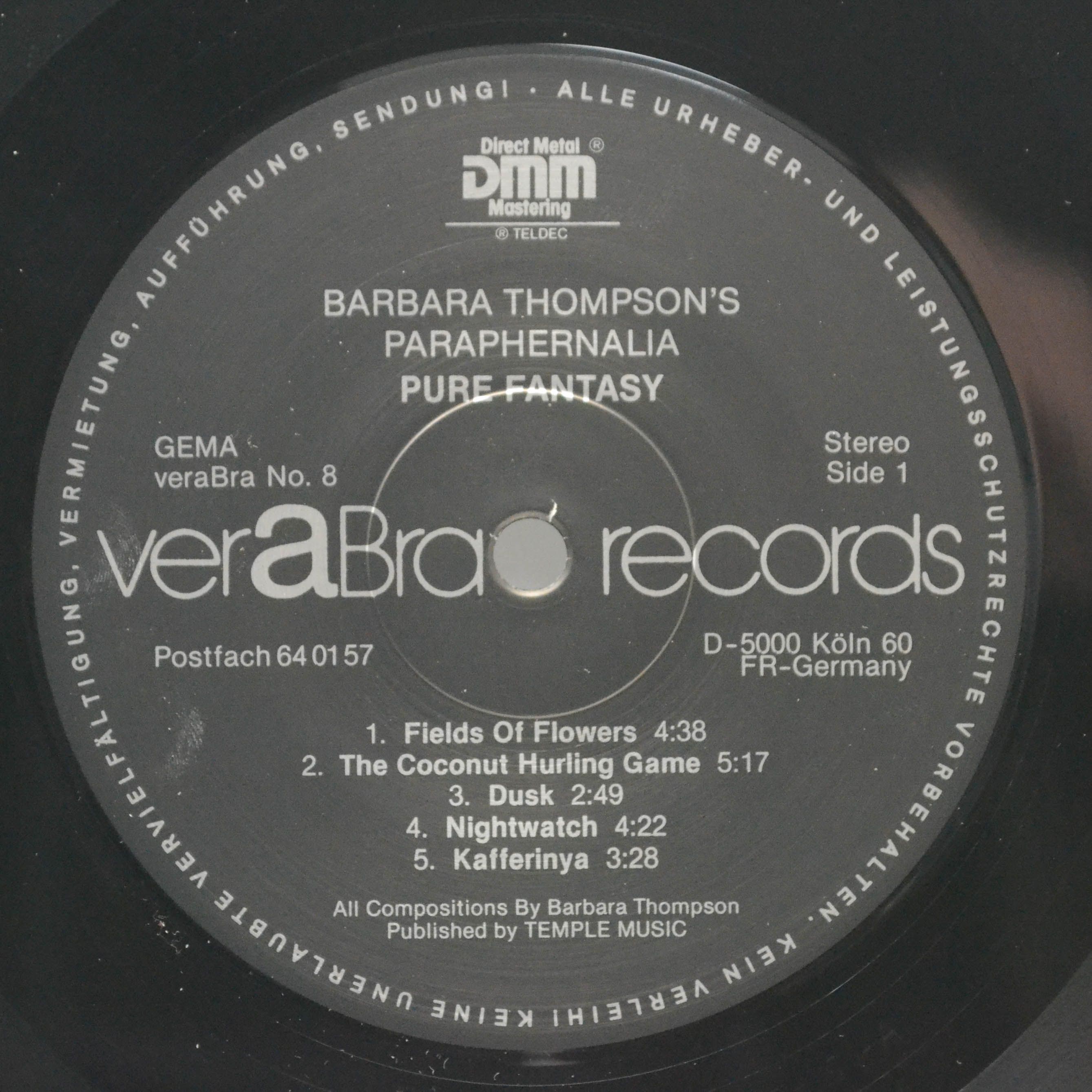 Виниловая пластинка Barbara Thompson's Paraphernalia — Pure Fantasy, 1984
