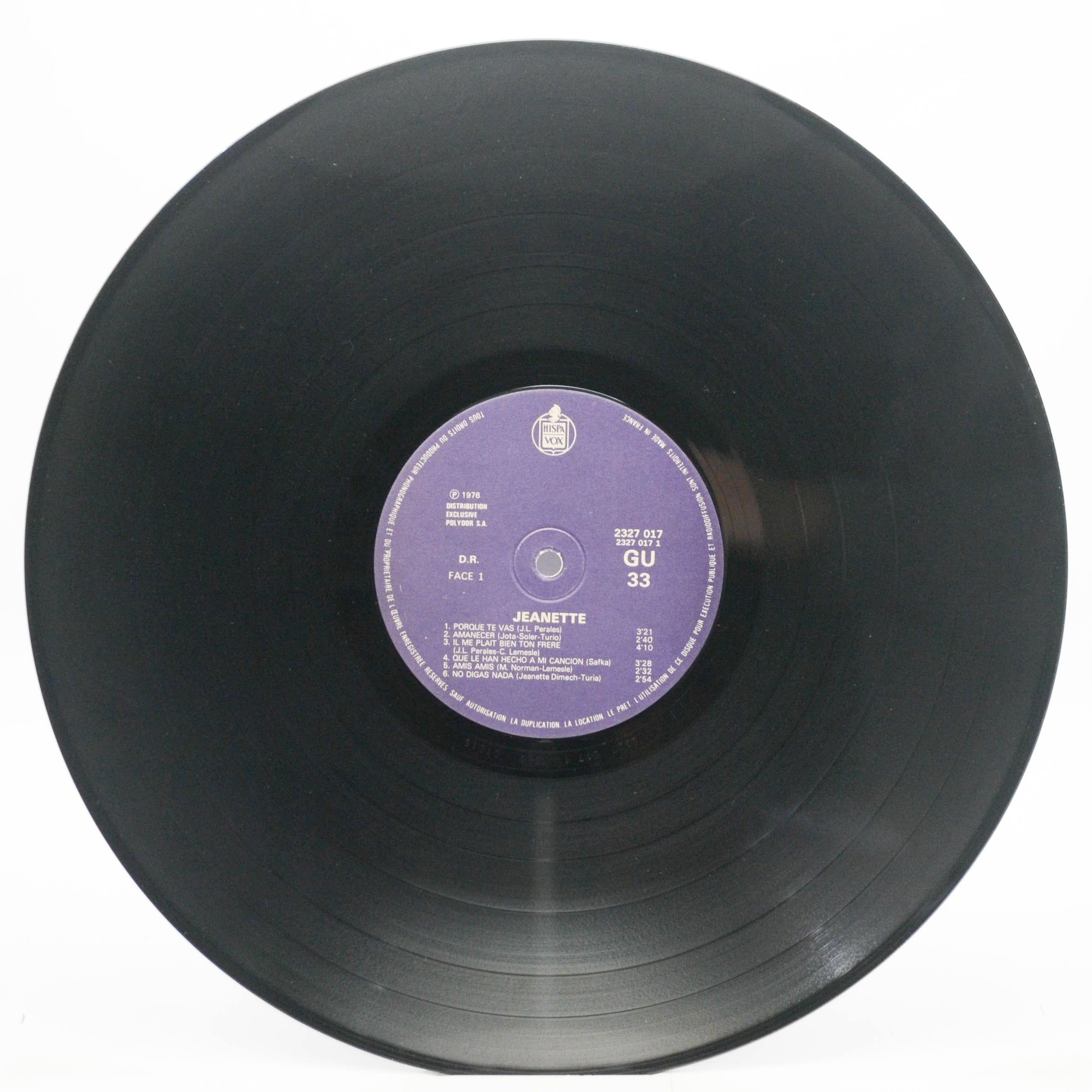 Виниловая пластинка Jeanette — Porque Te Vas, 1976