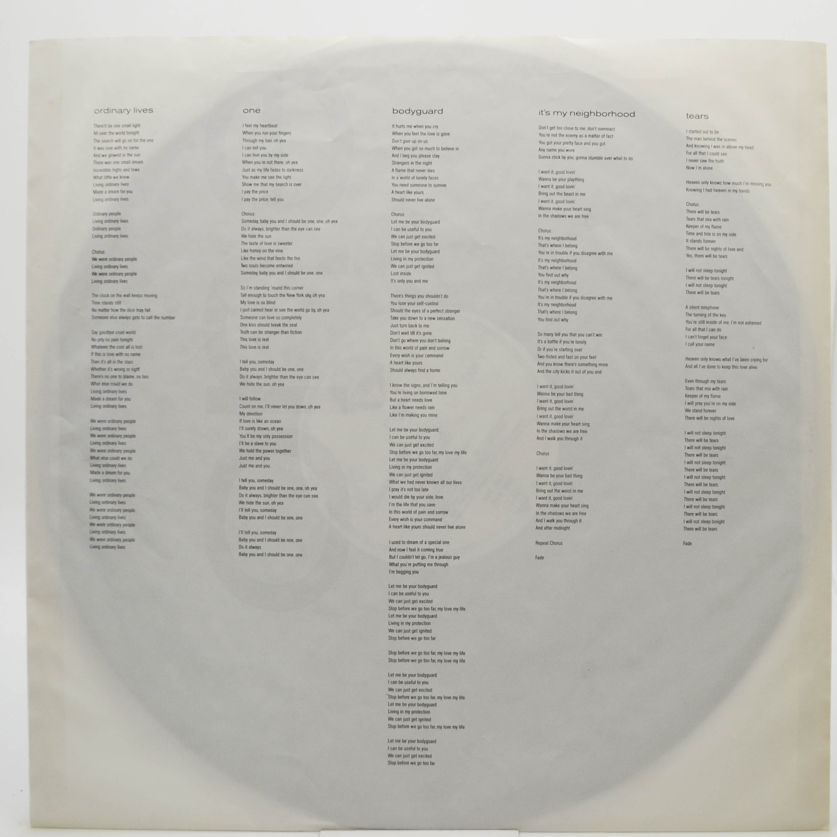 Bee Gees — One, 1989