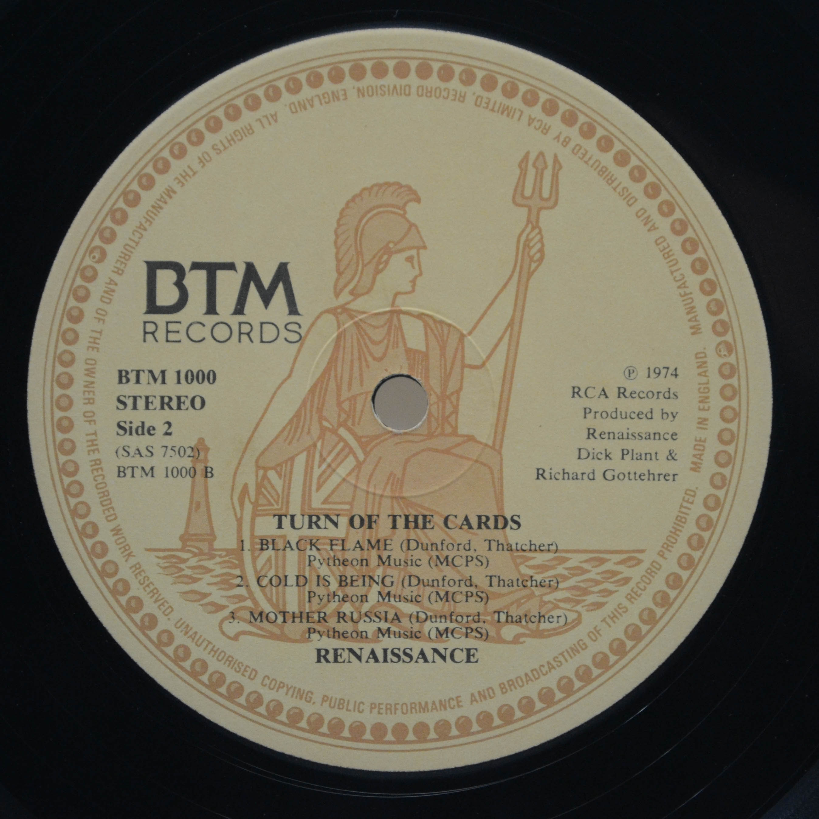 Виниловая пластинка Renaissance — Turn Of The Cards (1-st, UK), 1974