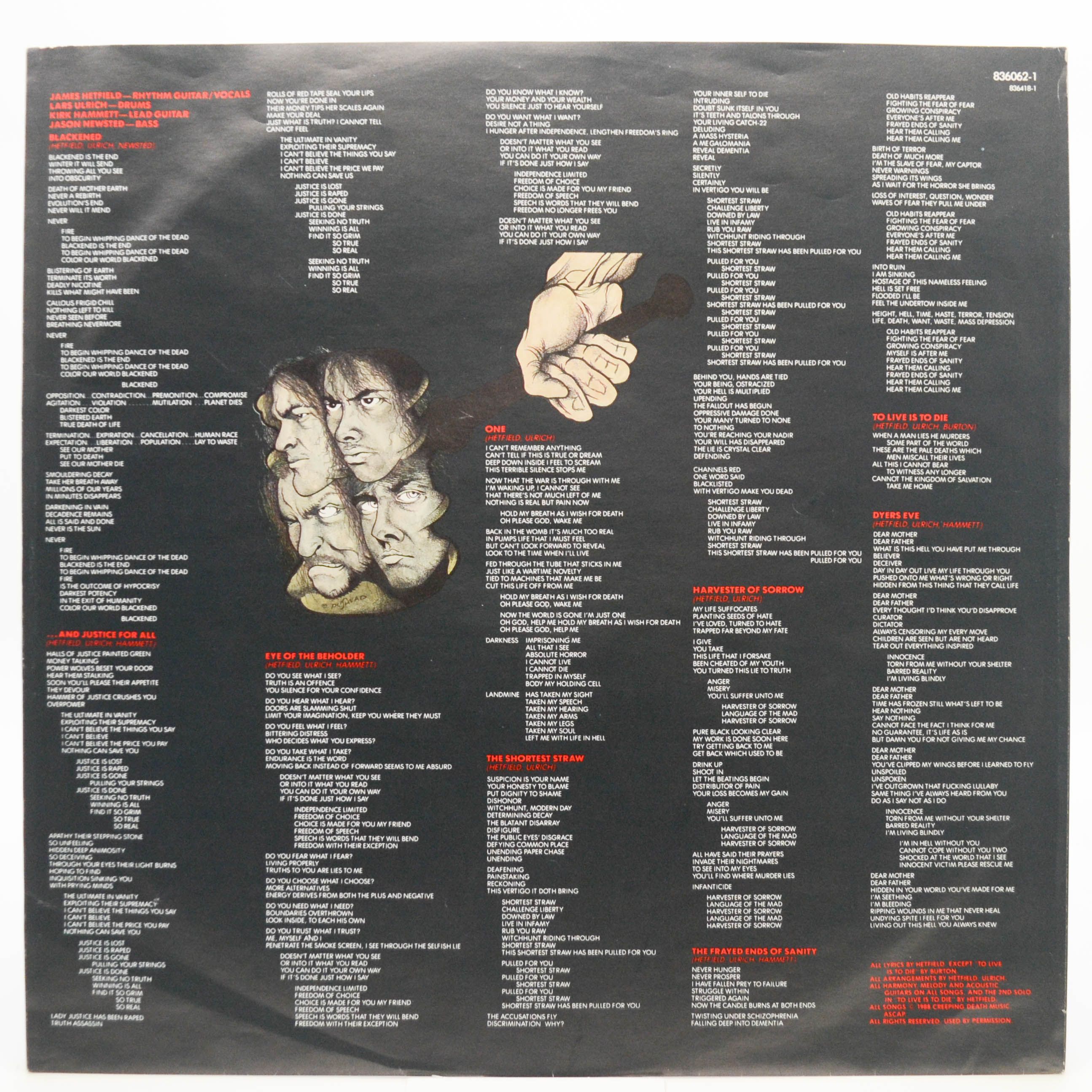 Metallica — ...And Justice For All (2LP), 1988