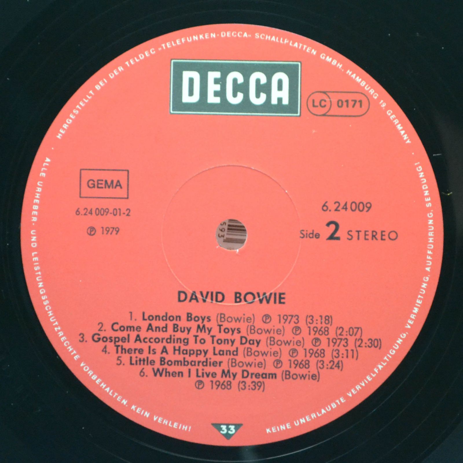 David Bowie — David Bowie, 1979