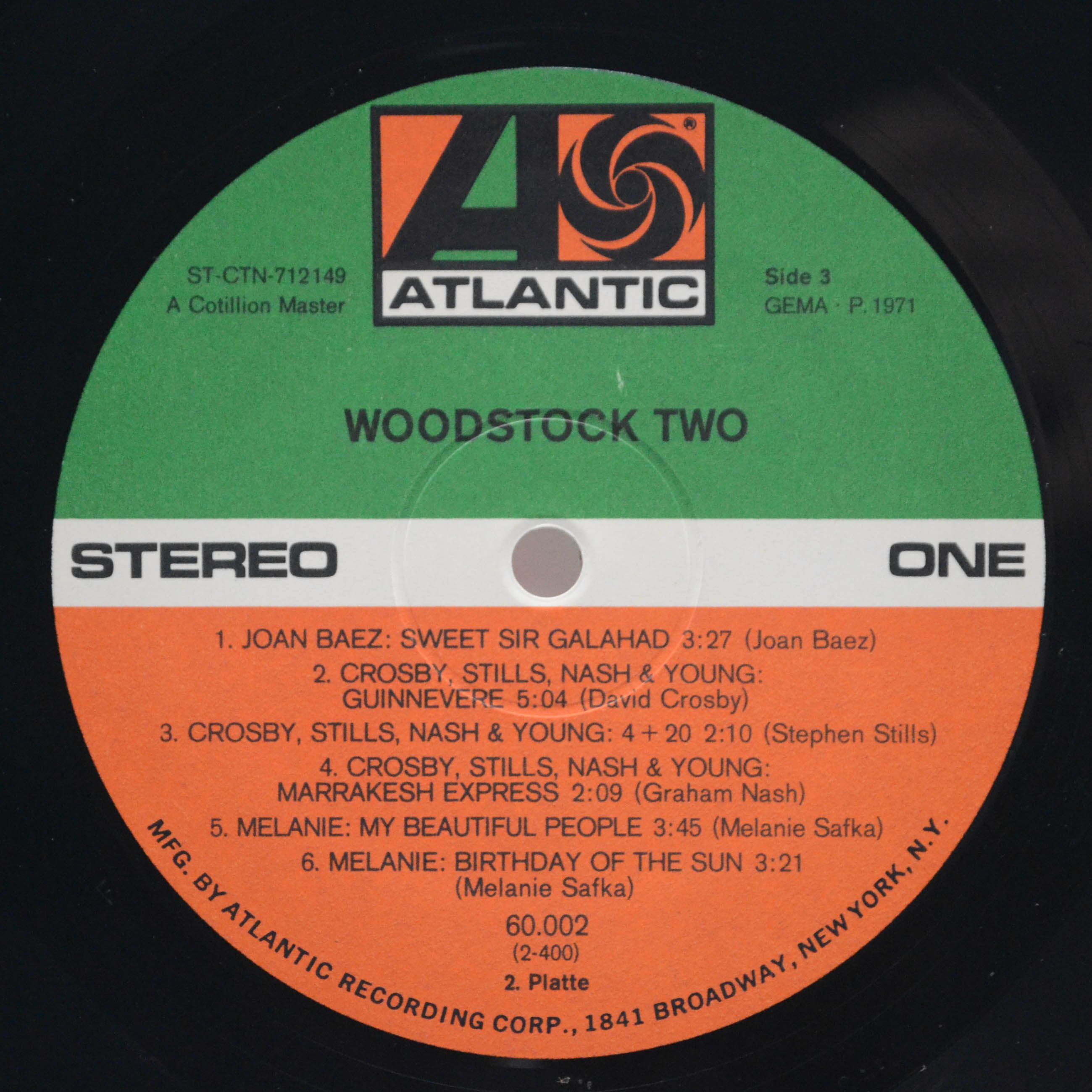 Various — Woodstock Two (2LP), 1971
