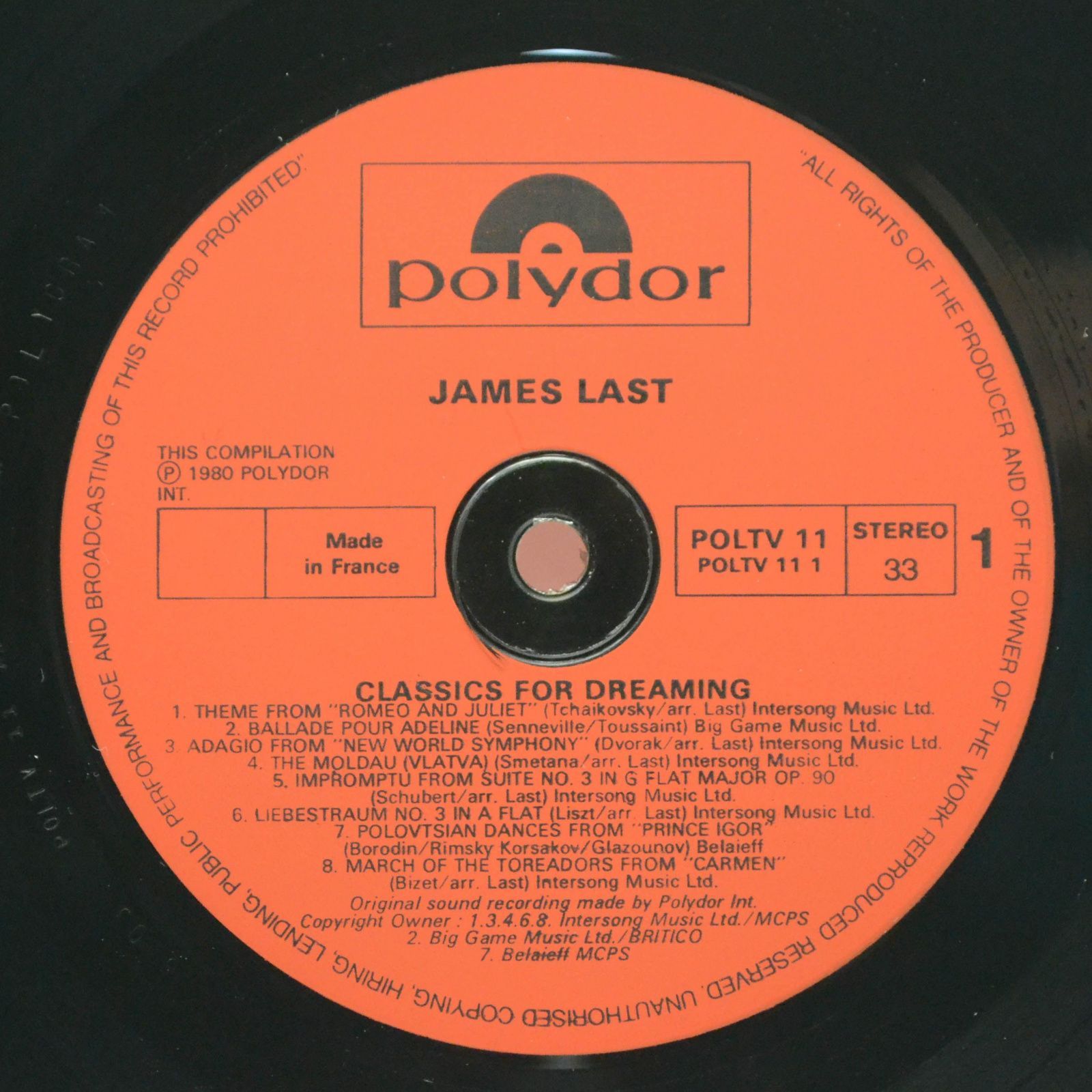 James Last — Classics For Dreaming, 1979