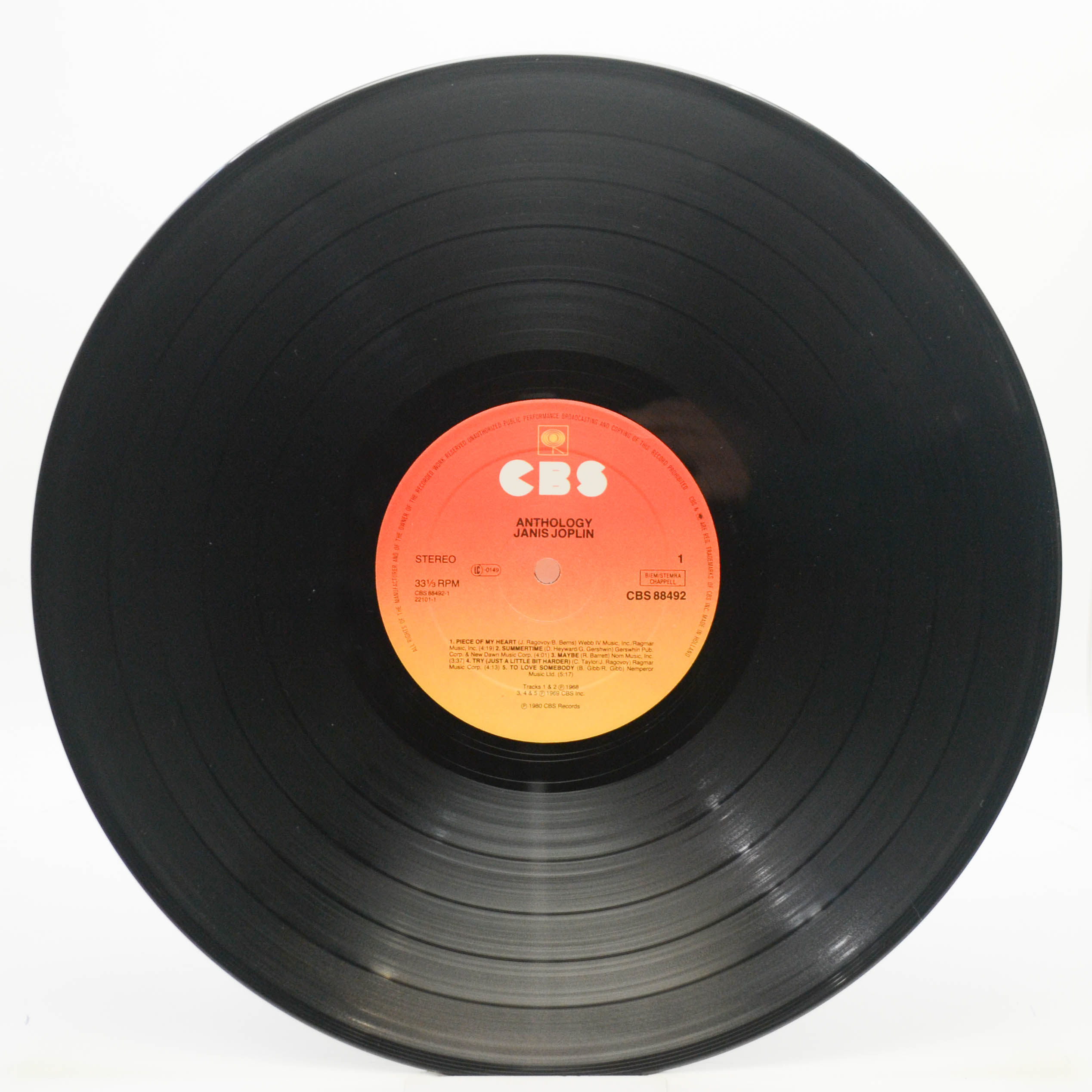 Janis Joplin — Anthology (2LP), 1980