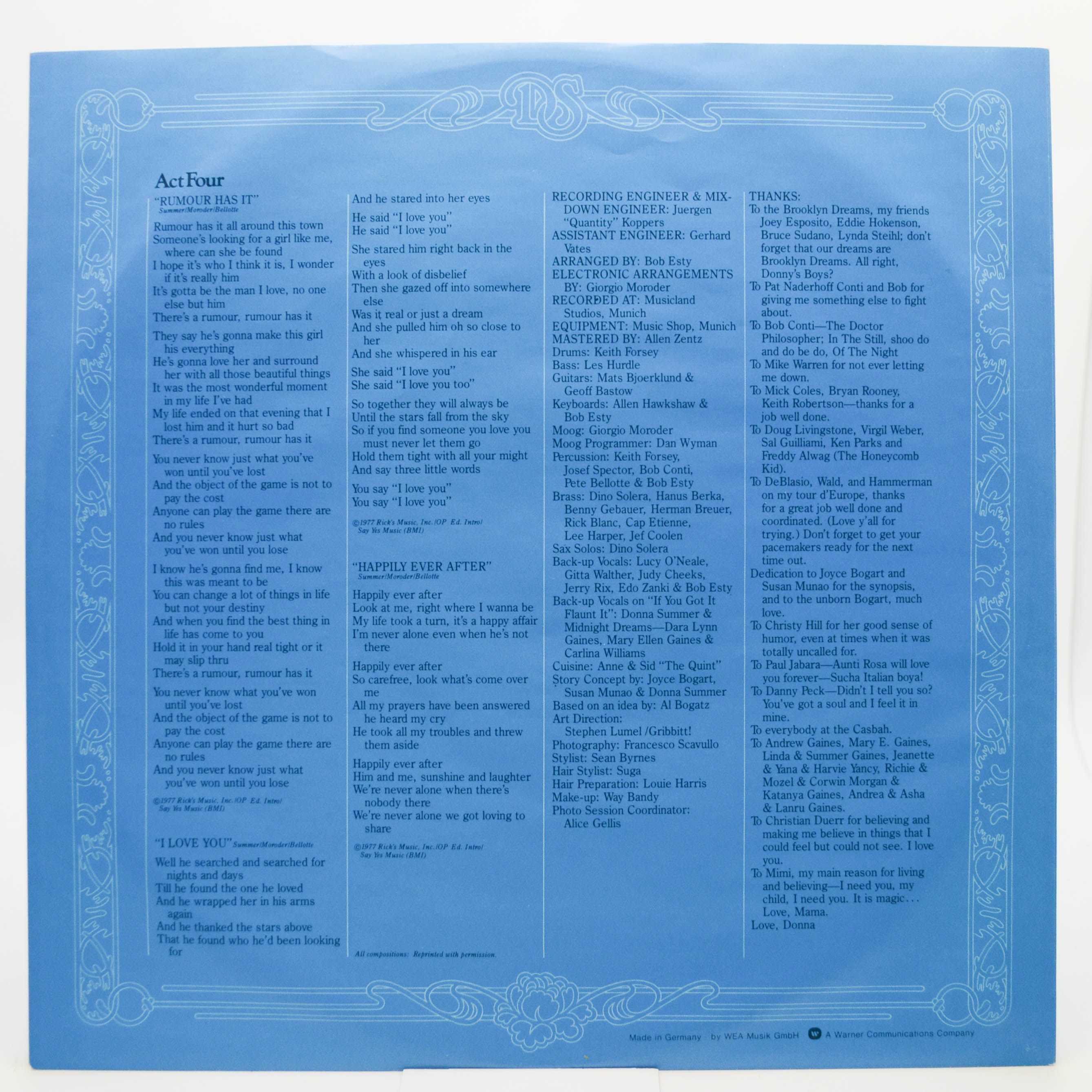 Виниловая пластинка Donna Summer — Once Upon A Time... (2LP), 1977
