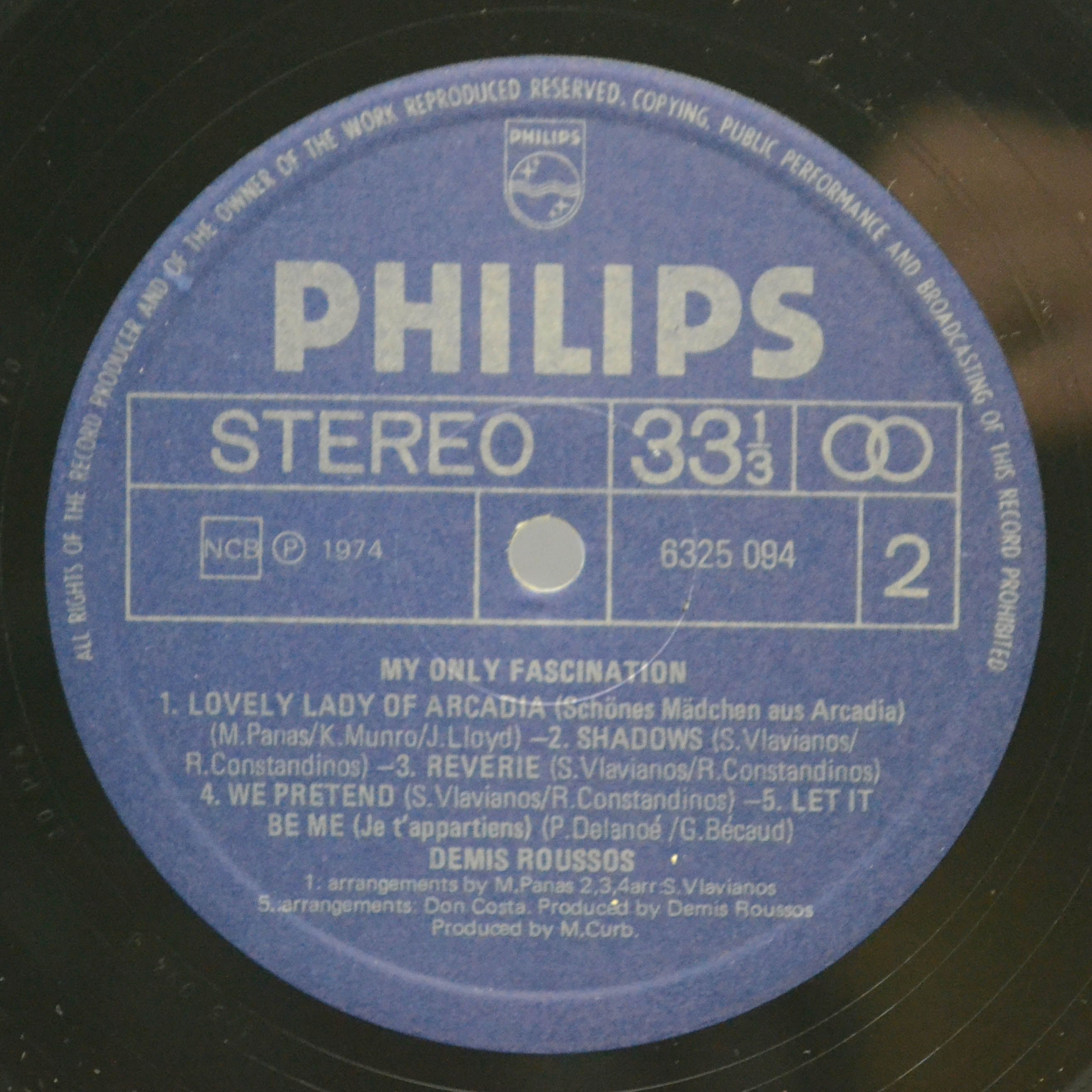 Démis Roussos — My Only Fascination, 1974