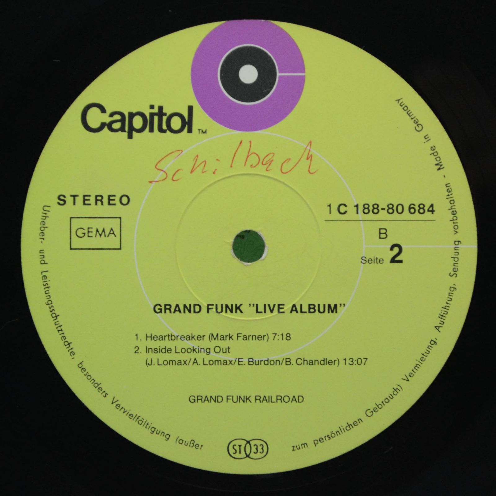 Виниловая пластинка Grand Funk — Live Album (2LP), 1970