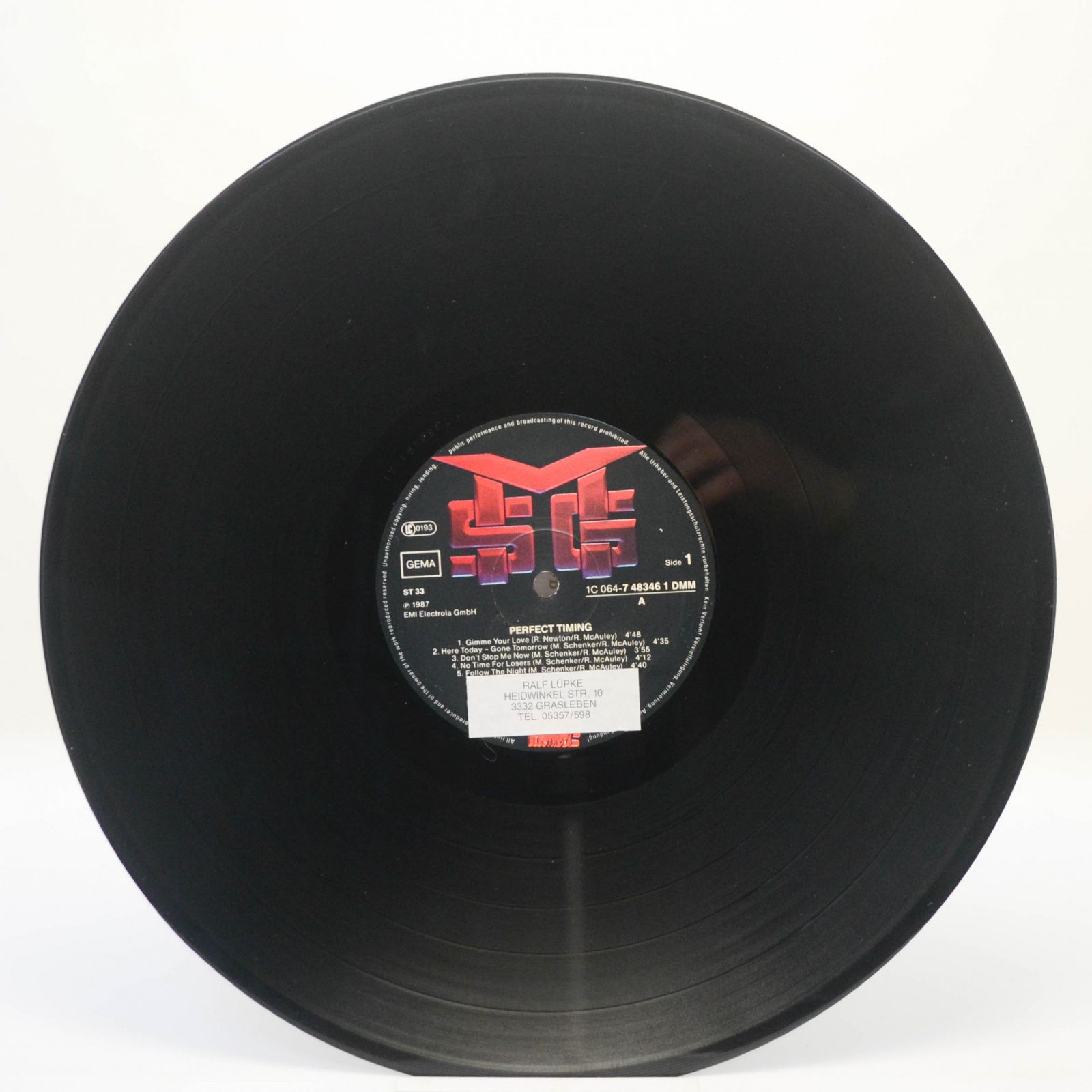 Виниловая пластинка McAuley Schenker Group — Perfect Timing, 1987