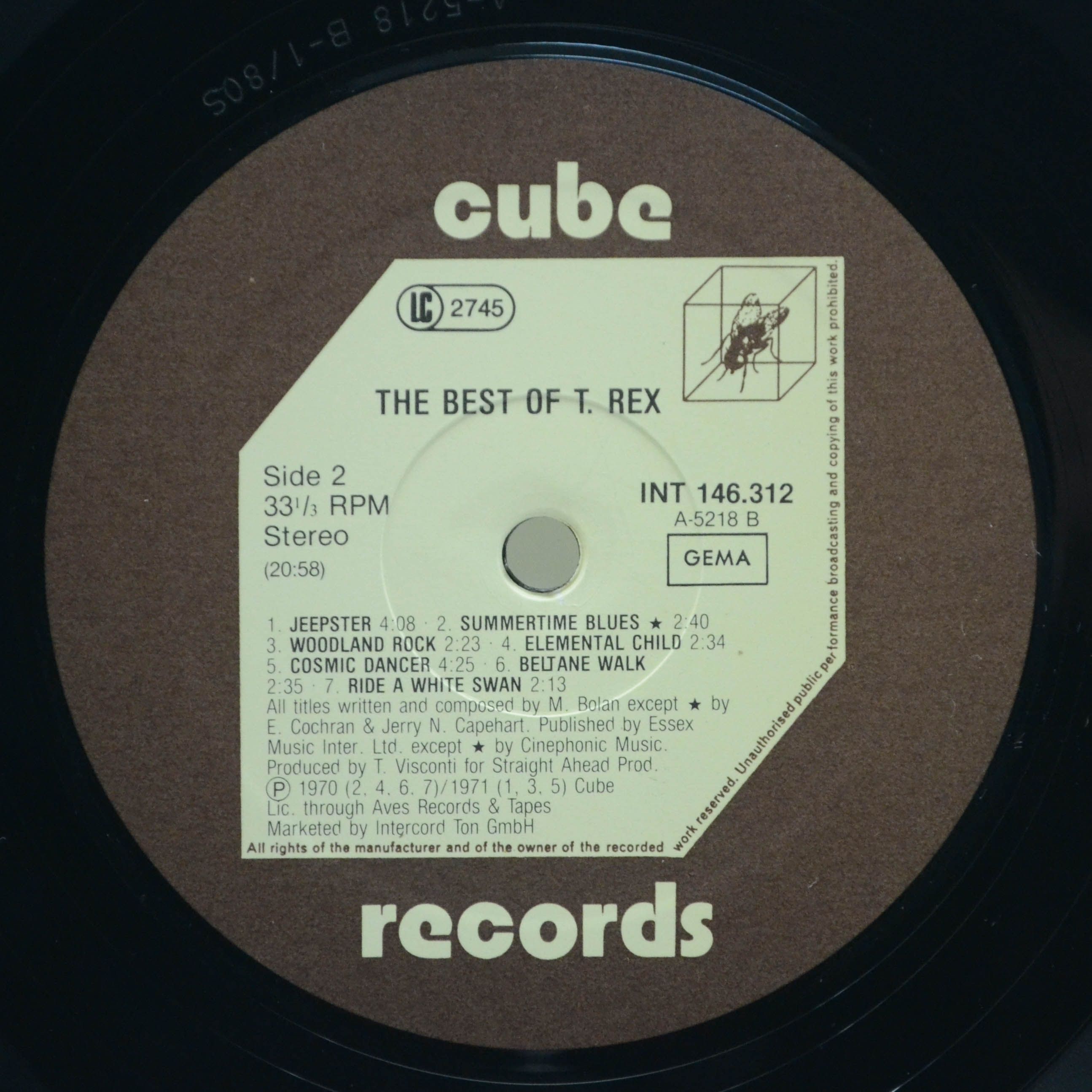 T. Rex — The Best Of T. Rex, 1980