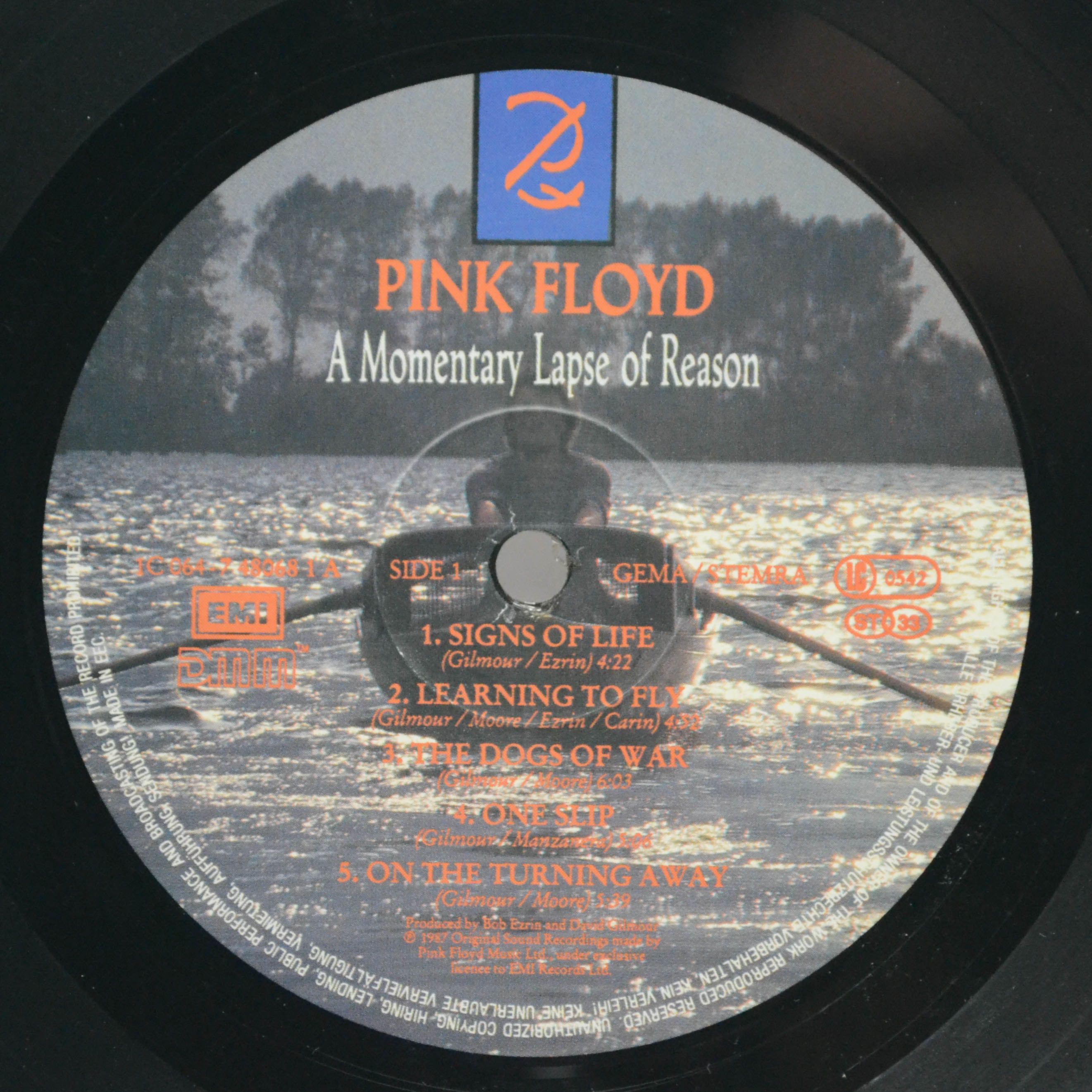 Виниловая пластинка Pink Floyd — A Momentary Lapse Of Reason, 1987