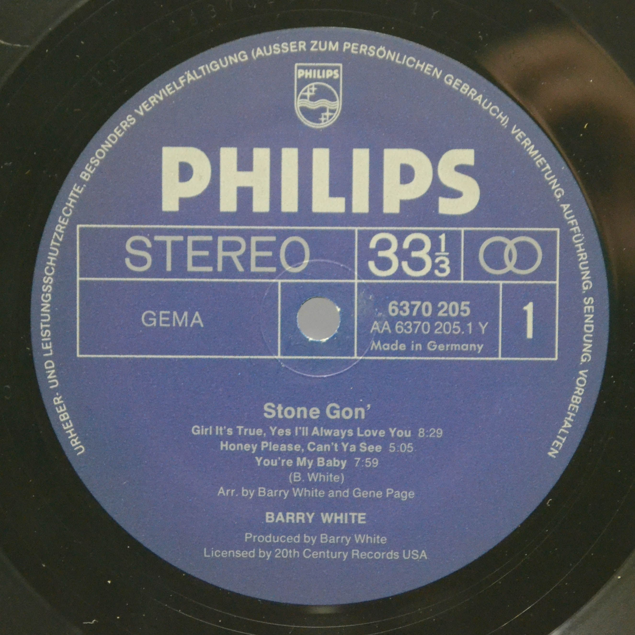 Barry White — Stone Gon', 1974