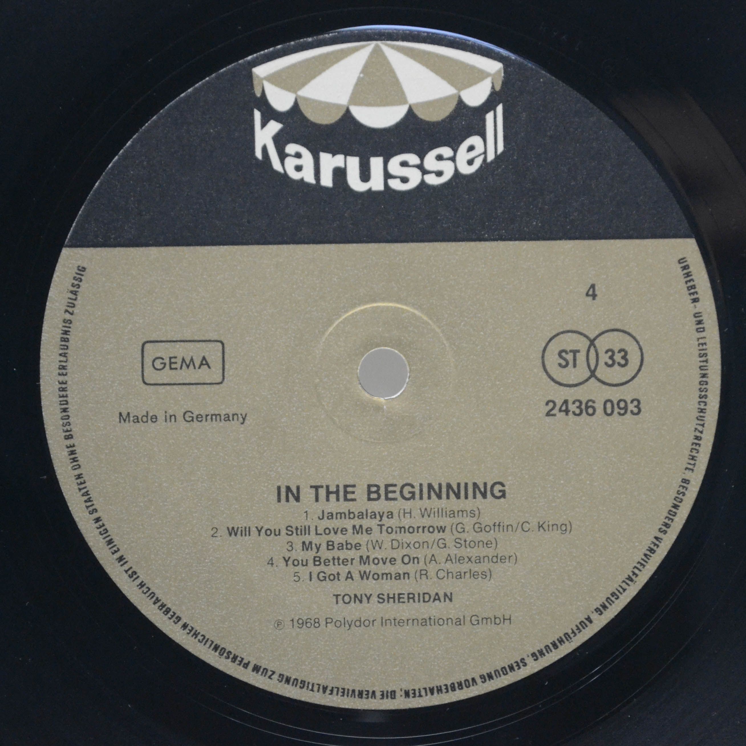 Beatles with Tony Sheridan — In The Beginning (2LP), 1977